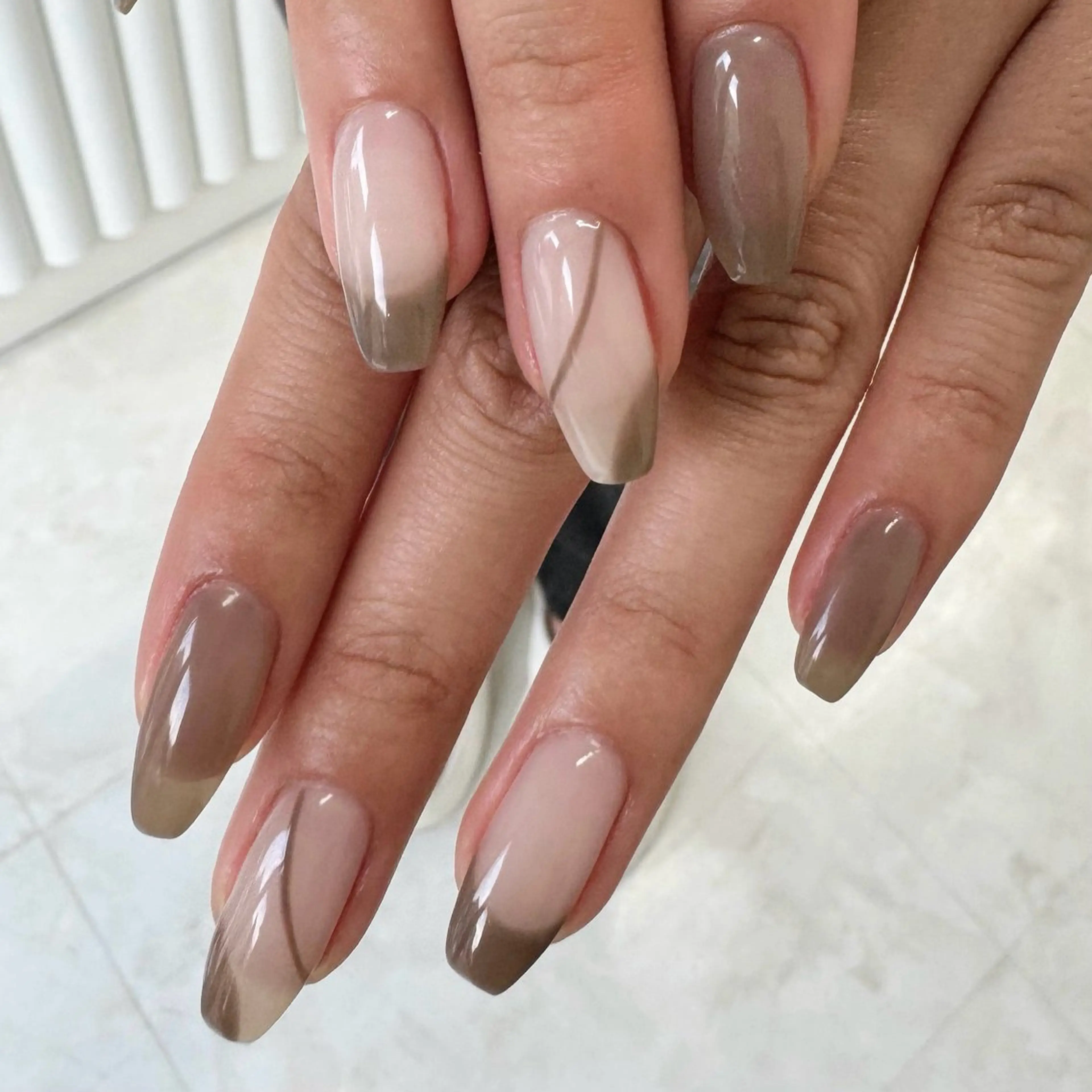 ネイル フレンチネイル ハンドネイル Nail salon Genieのネイルデザイン