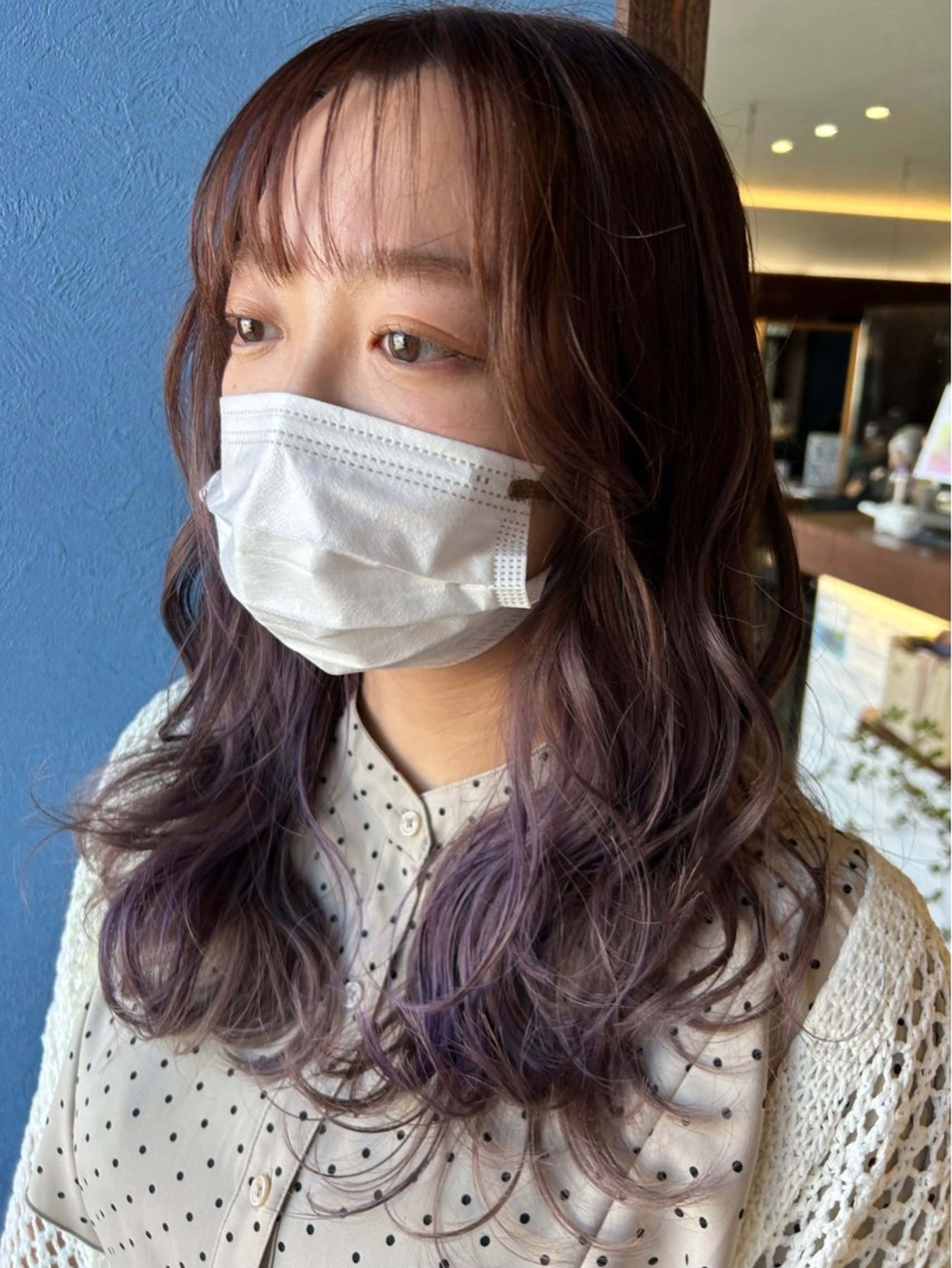 セミロング ヘアカラー 🎀Kubu🍀 Natsumu🎀のヘアスタイル