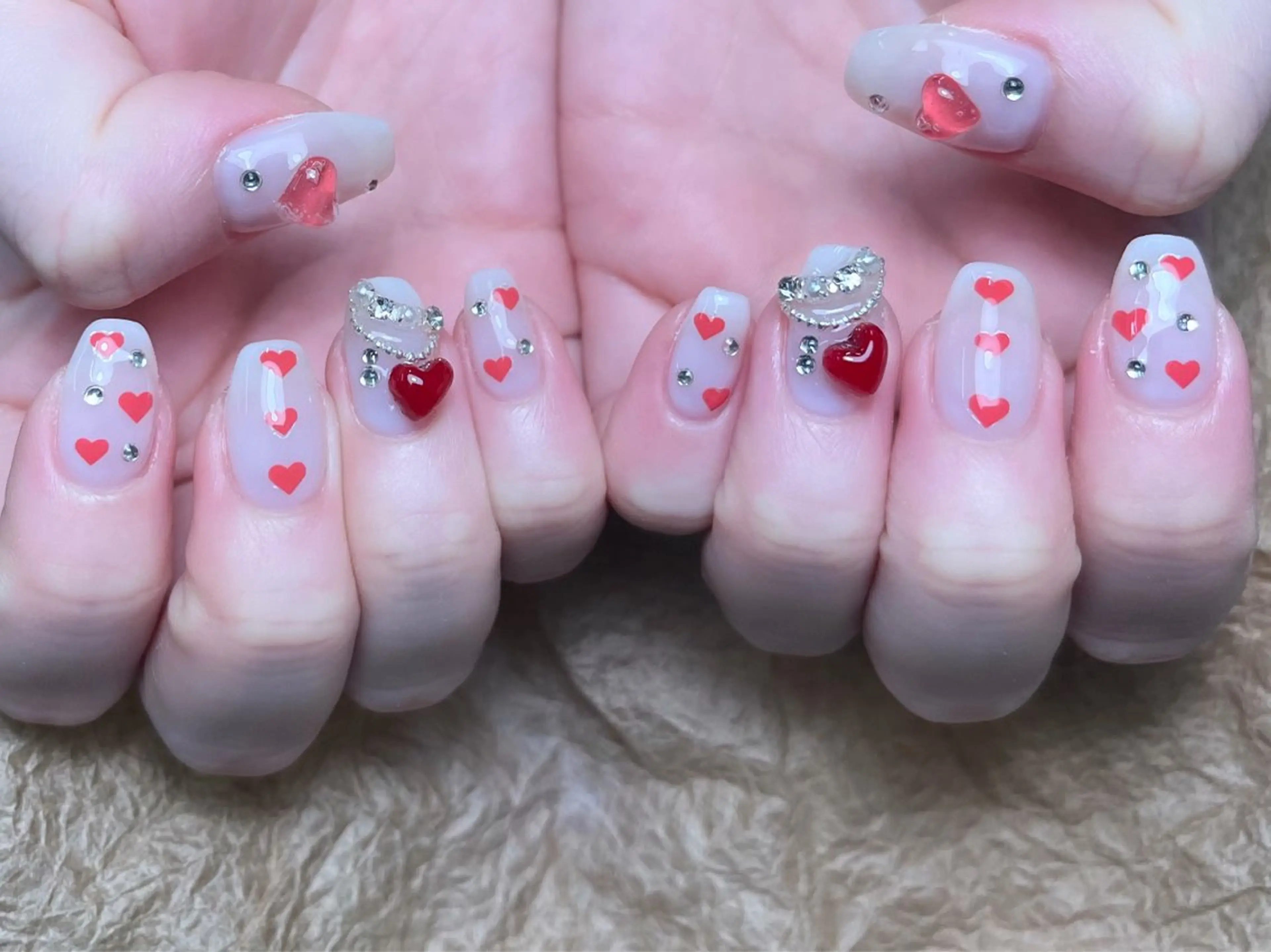 ネイル バレンタイン ToliyDeliy Nail Salonのネイルデザイン