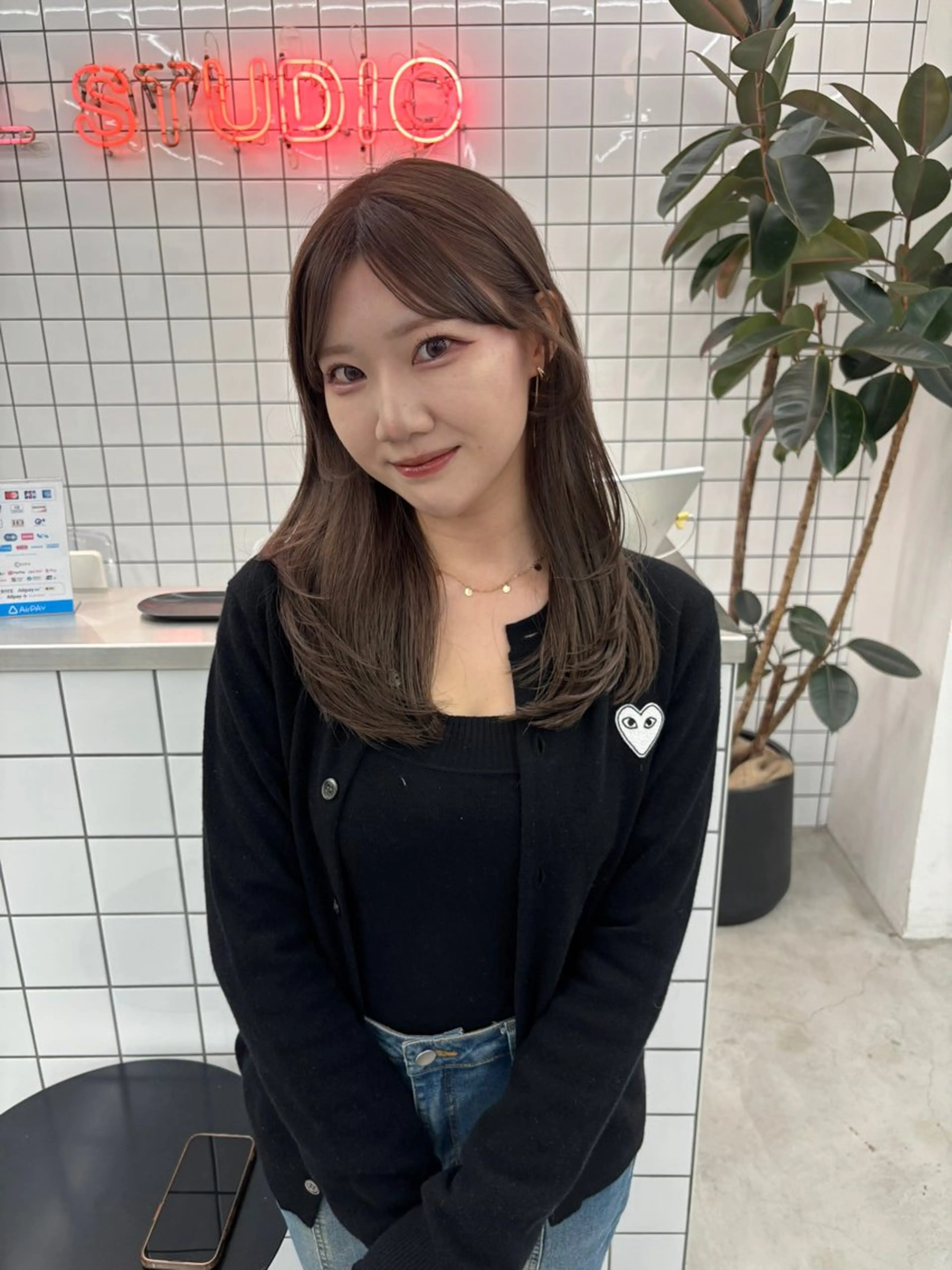 セミロング カラー カット ヘアカラー 夕羽夢🍓矢場/ JILLSTUDIOのヘアスタイル