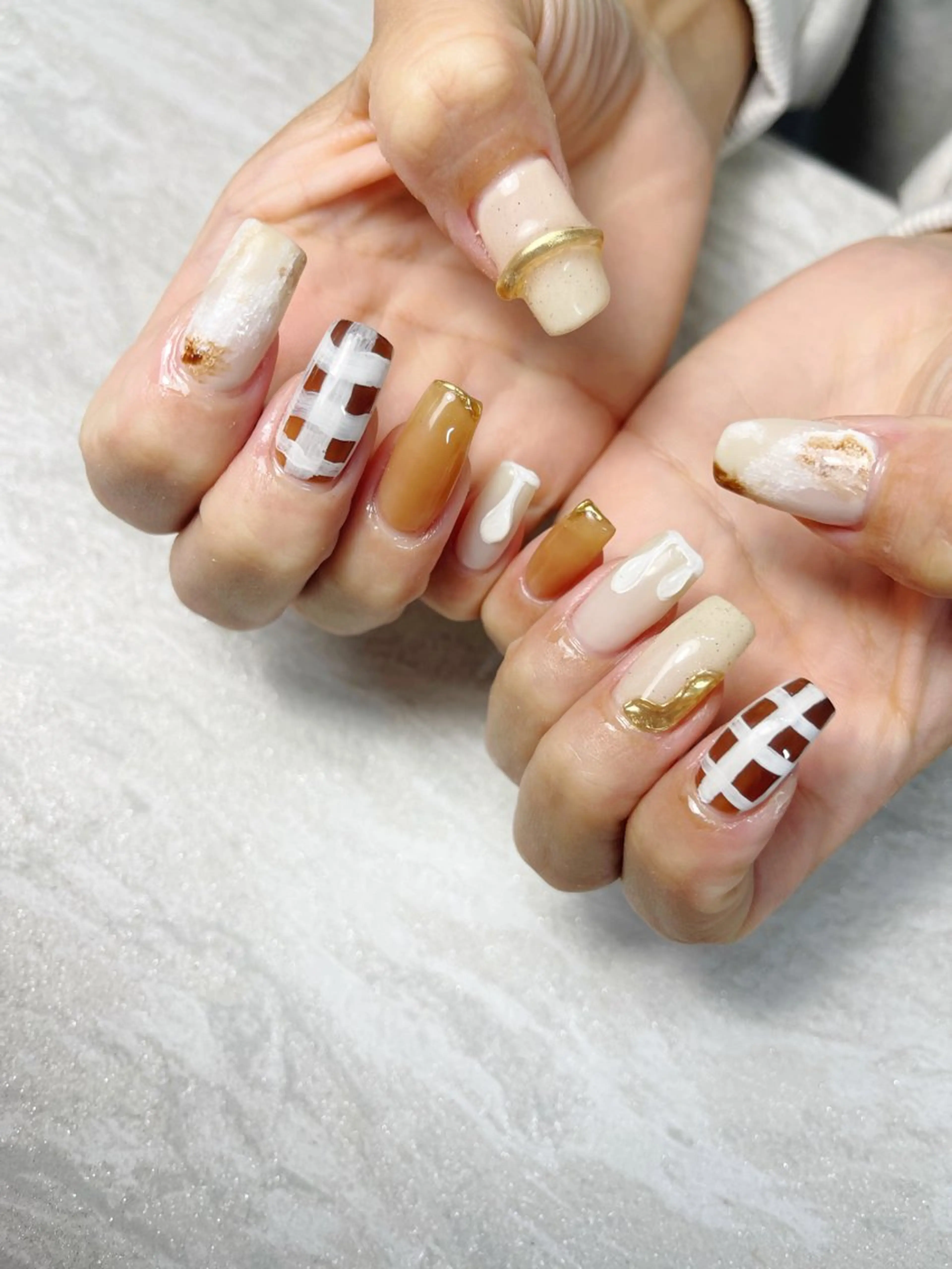 《練習モデル様限定》🤡🌈手書きアートデザイン🫧 💅 オフ有りの写真