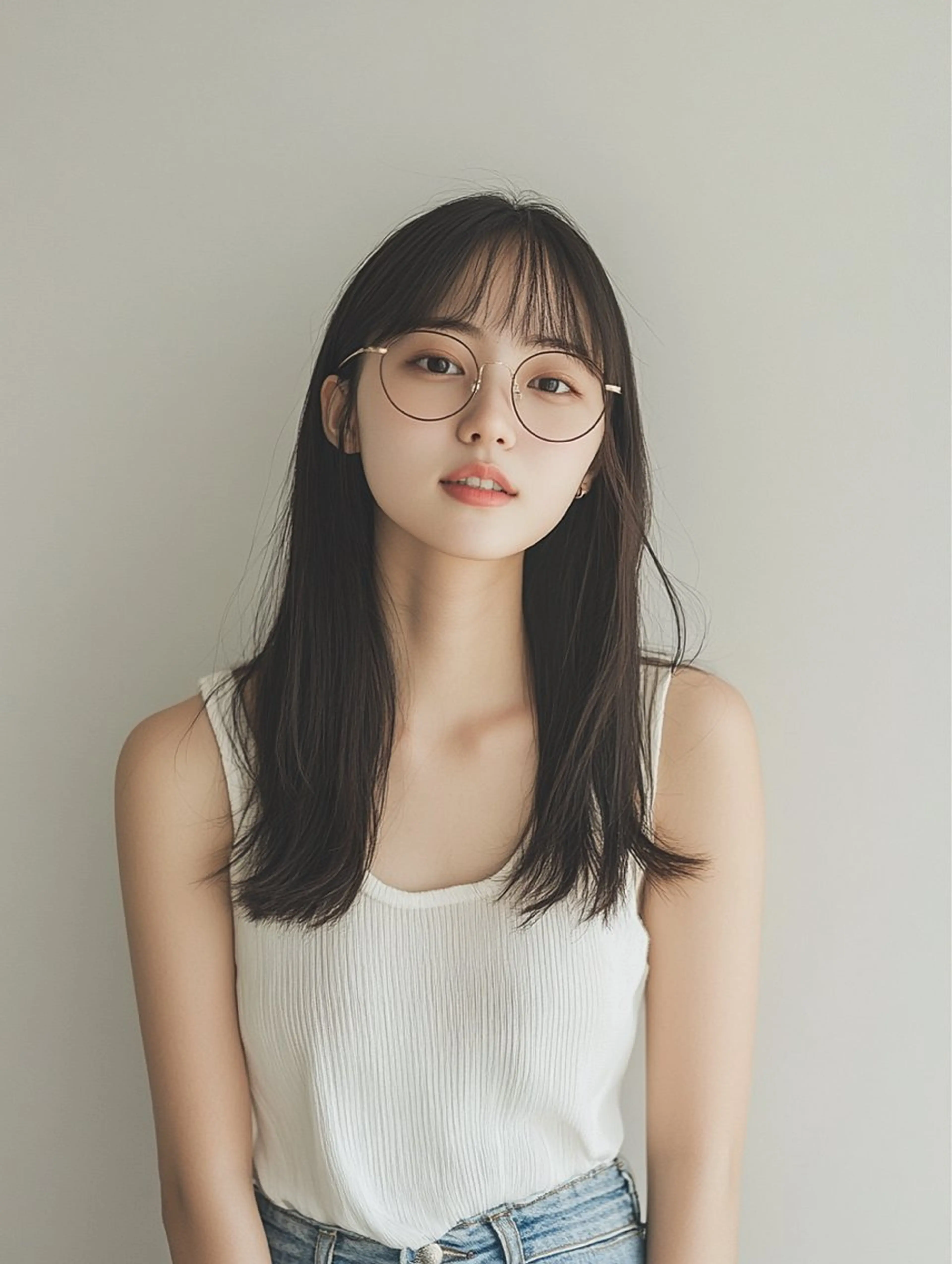 セミロング カラー パーマ ハイトーン×髪質改善 Gran Luciaのヘアスタイル