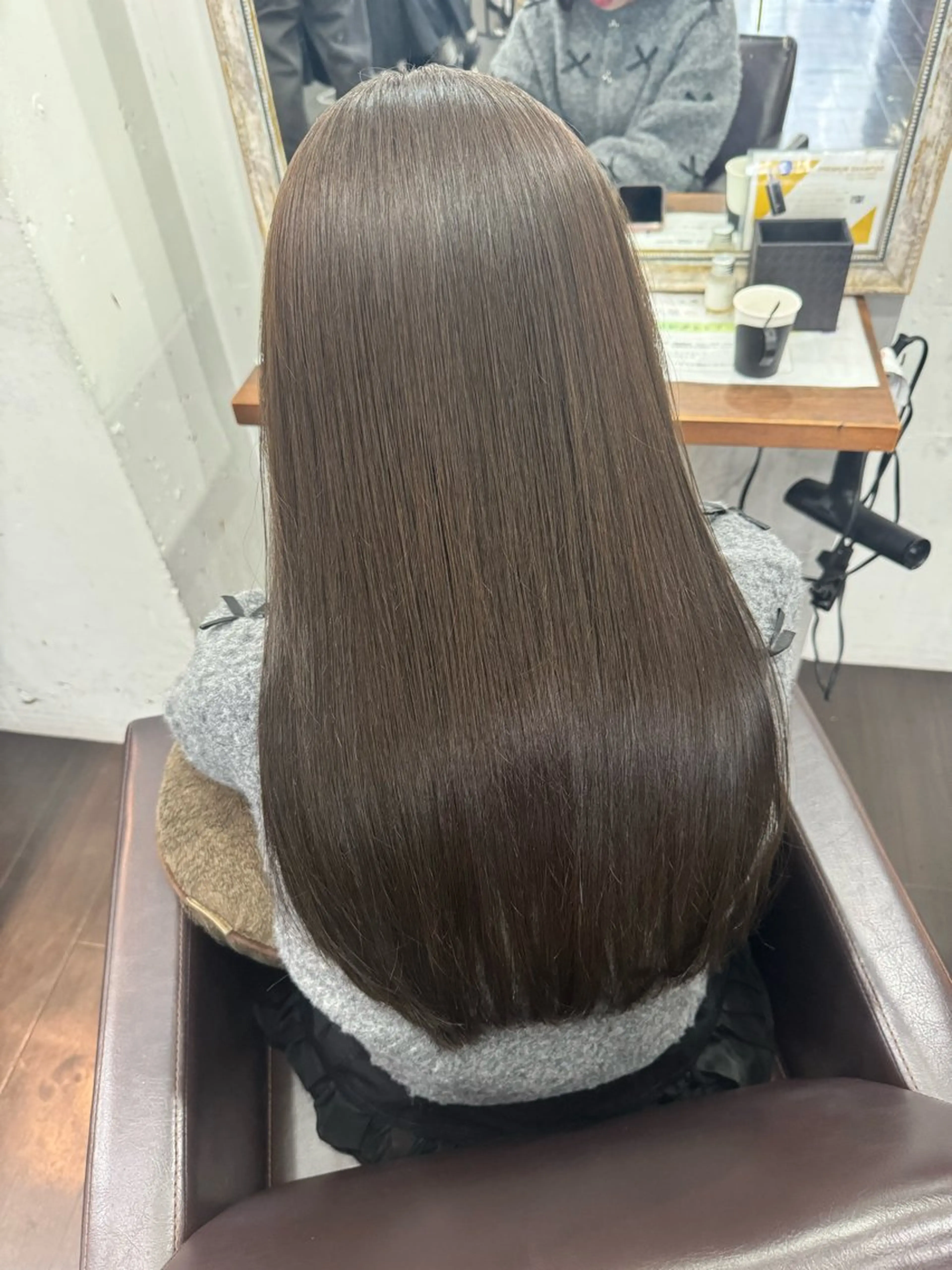 ロング 髪質改善 カット ヘアカラー トリートメント 難波 茜のヘアスタイル