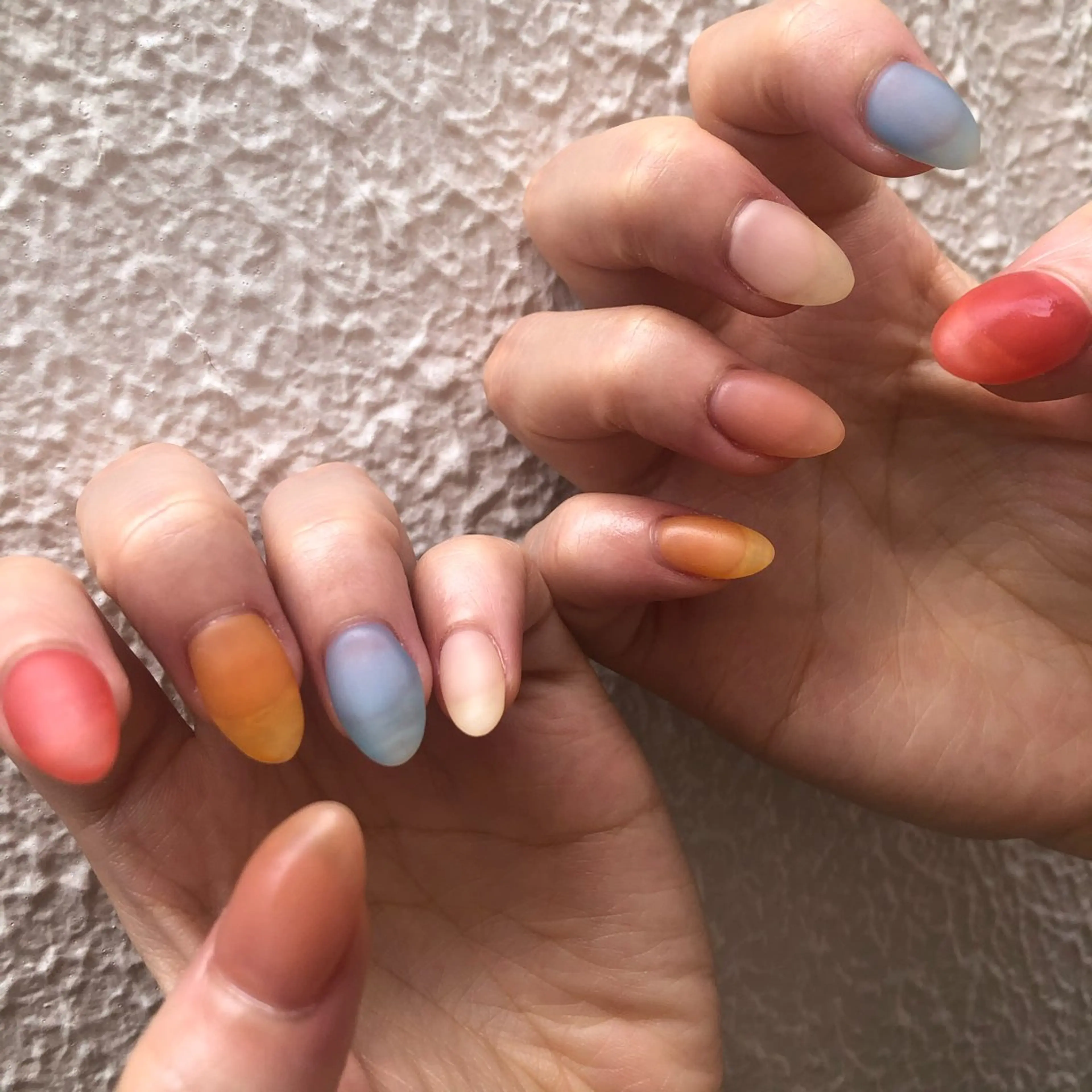 ネイル マットネイル ニュアンスネイル ワンカラーネイル 🌕akuri🌖 渋谷/nuanceのネイルデザイン