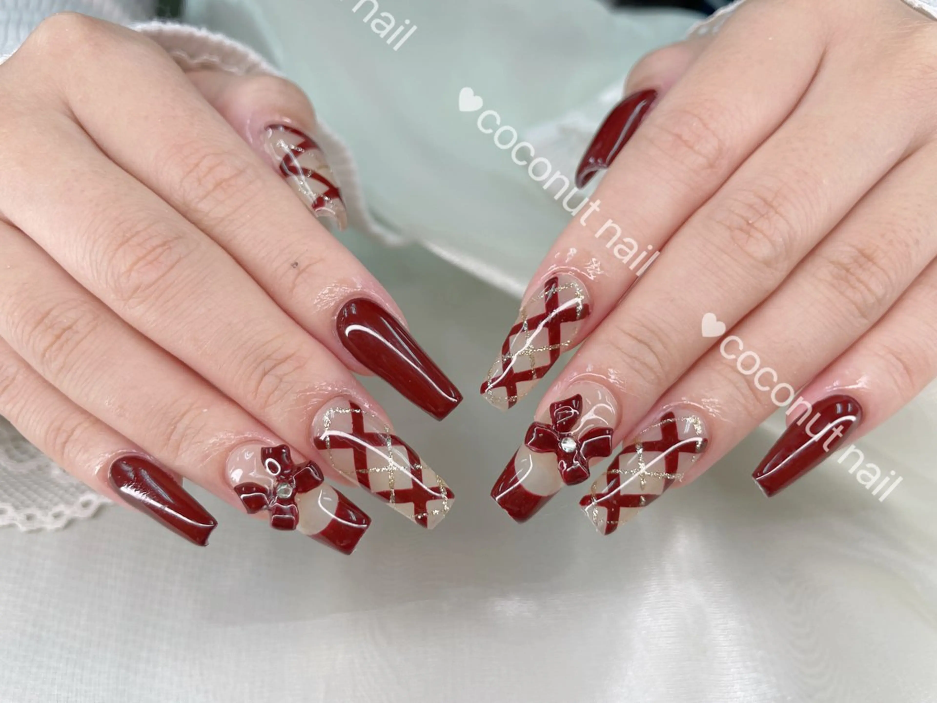 ネイル ハンドネイル 神田 ココナッツのネイルデザイン