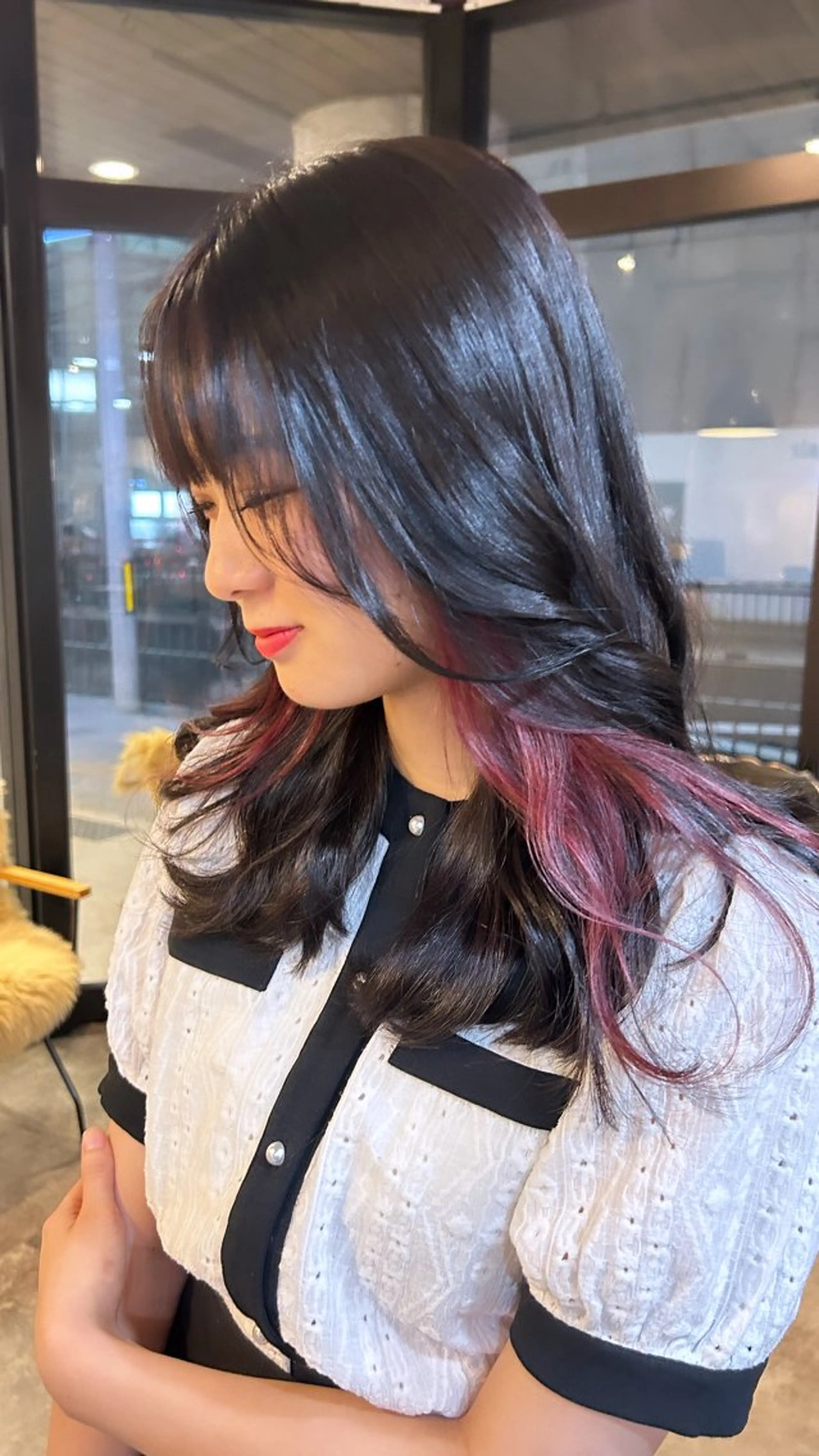 カット＋インナーカラーの写真