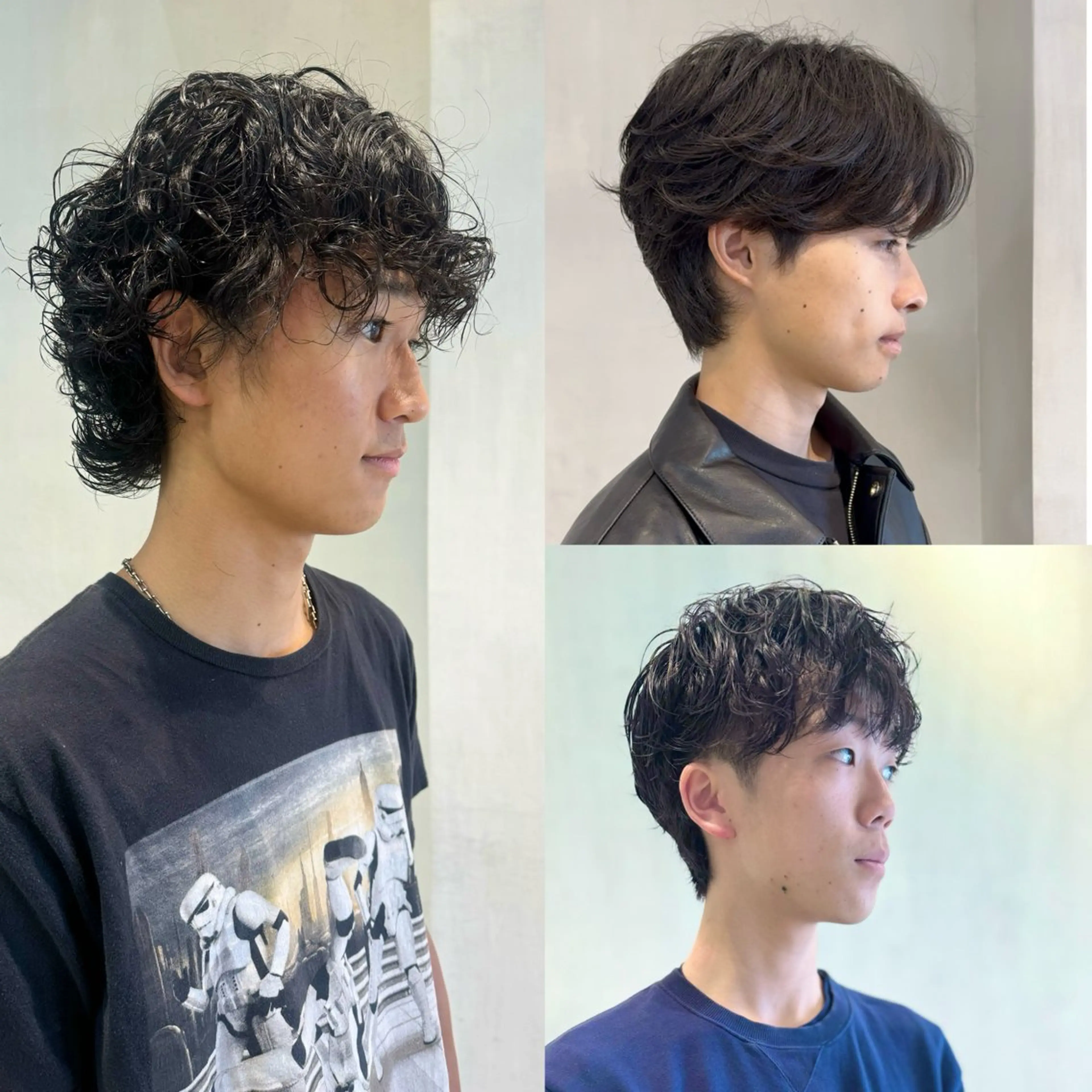 パーマ メンズ カット パーマ メンズパーマ/フェ ザーパーマ/古川晴輝のヘアスタイル