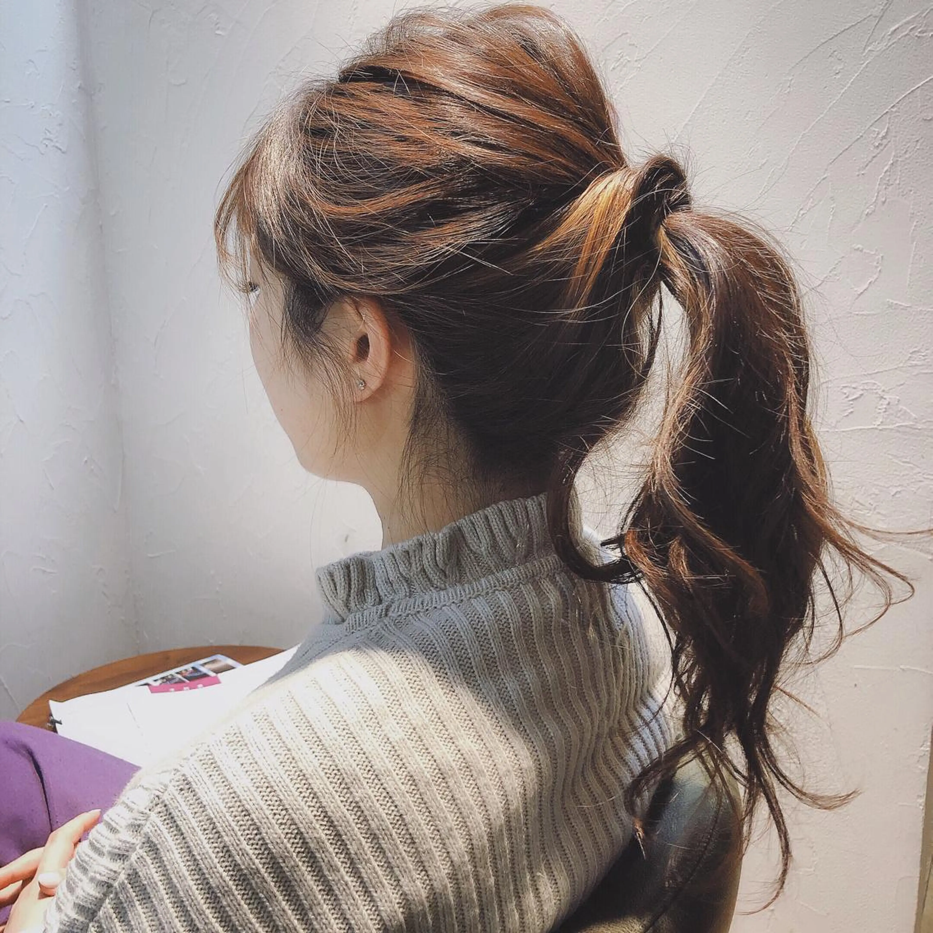 ロング ヘアアレンジ アオトソラ いしざかのヘアスタイル