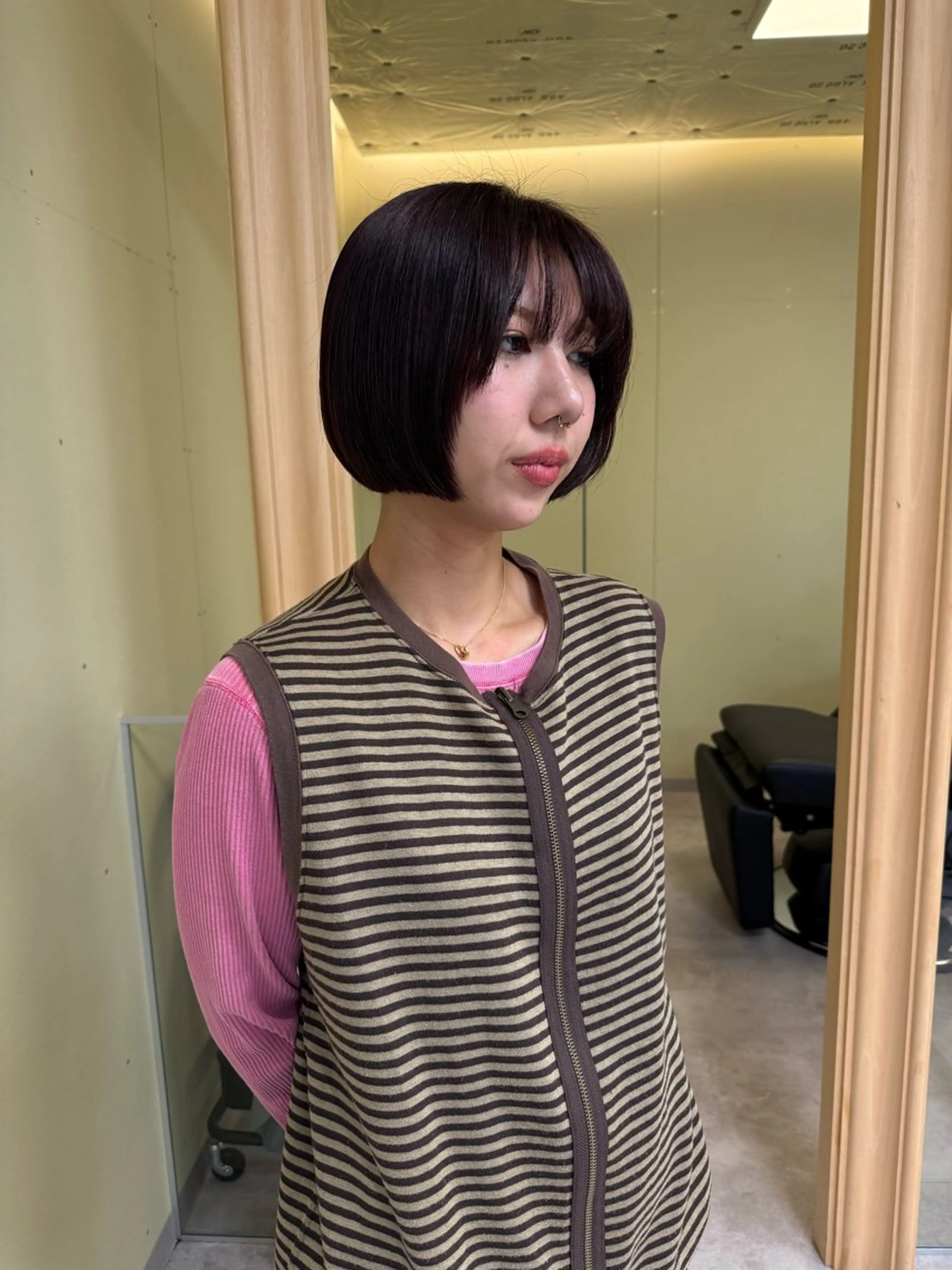 ショート カラー カット ヘアカラー 伶風/ボブ/ ハッシュカットのヘアスタイル