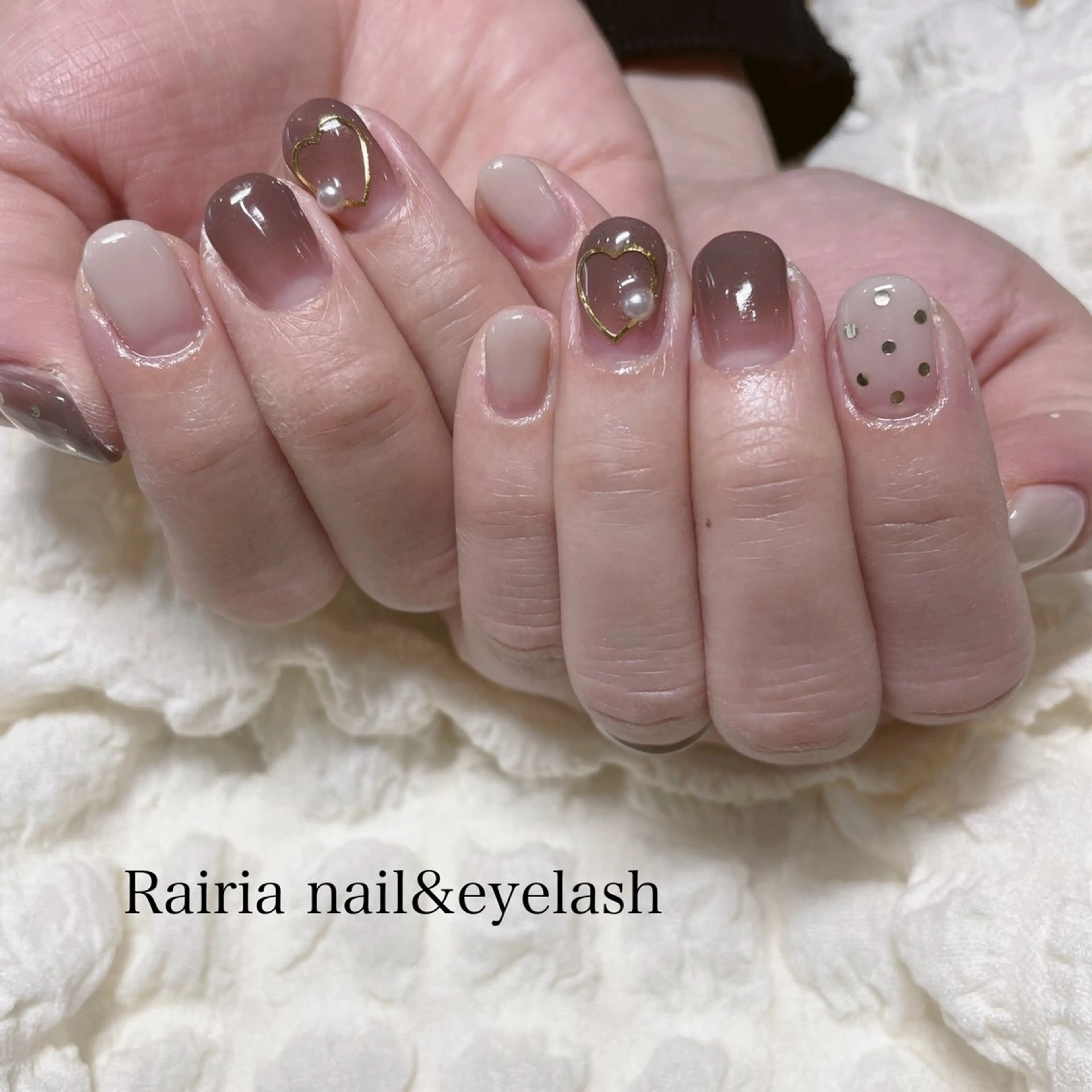 ネイル 持ち込み シンプルネイル ハンドネイル Rairianail 小岩店のネイルデザイン