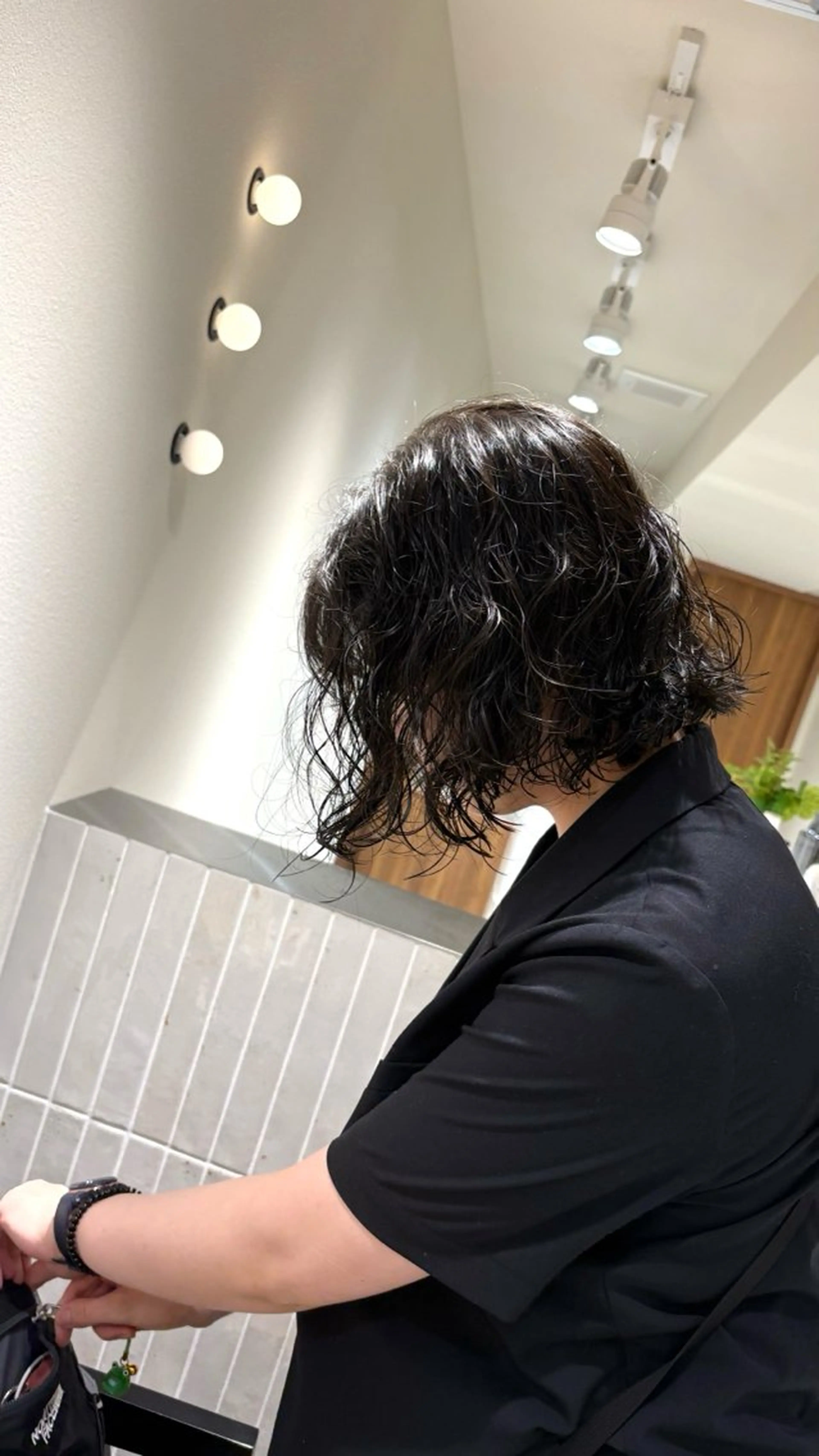 パーマ ボブ パーマ 透明感カラー／ パーマ／まりなのヘアスタイル