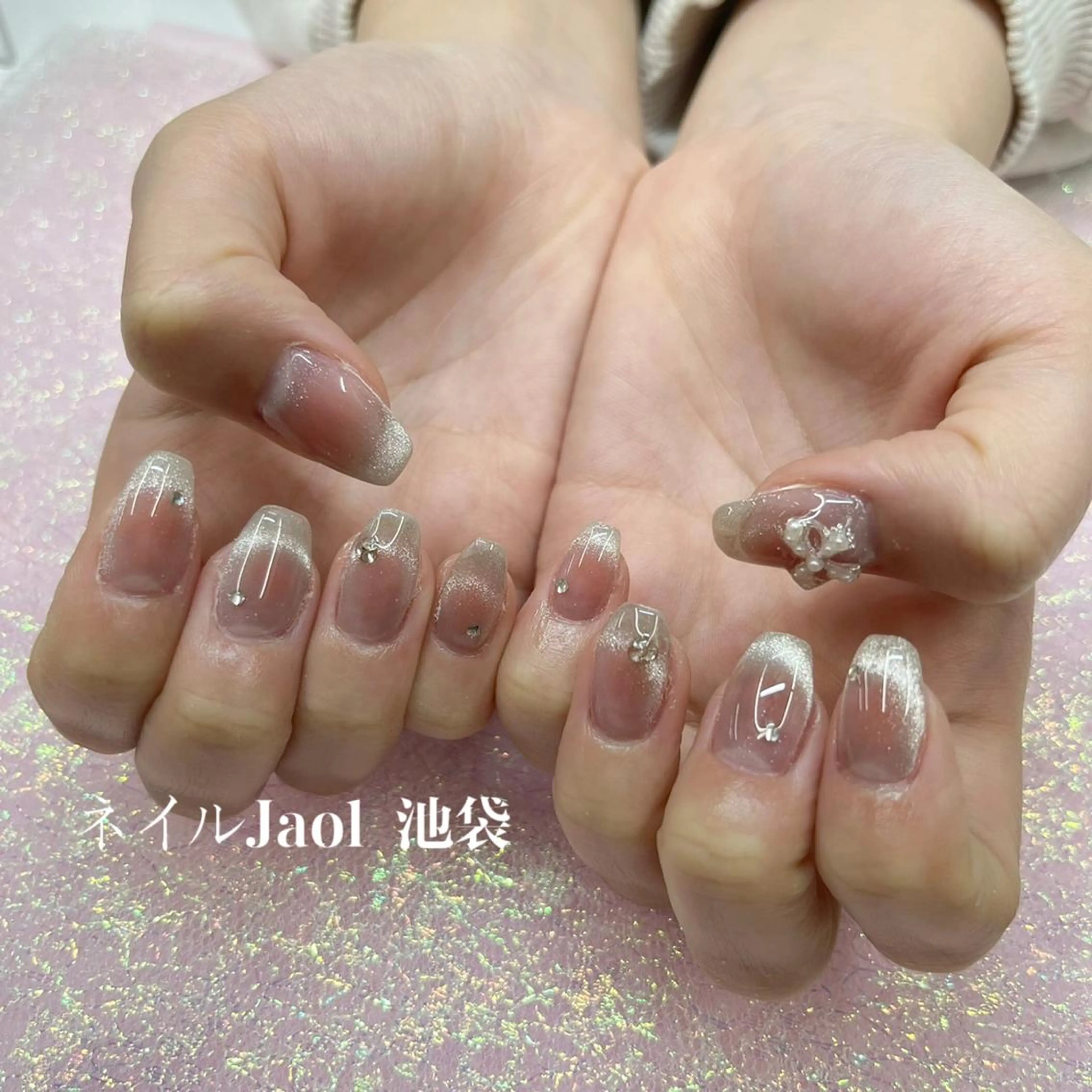 ミディアム ハンドネイル ネイルJaol 池袋のネイルデザイン