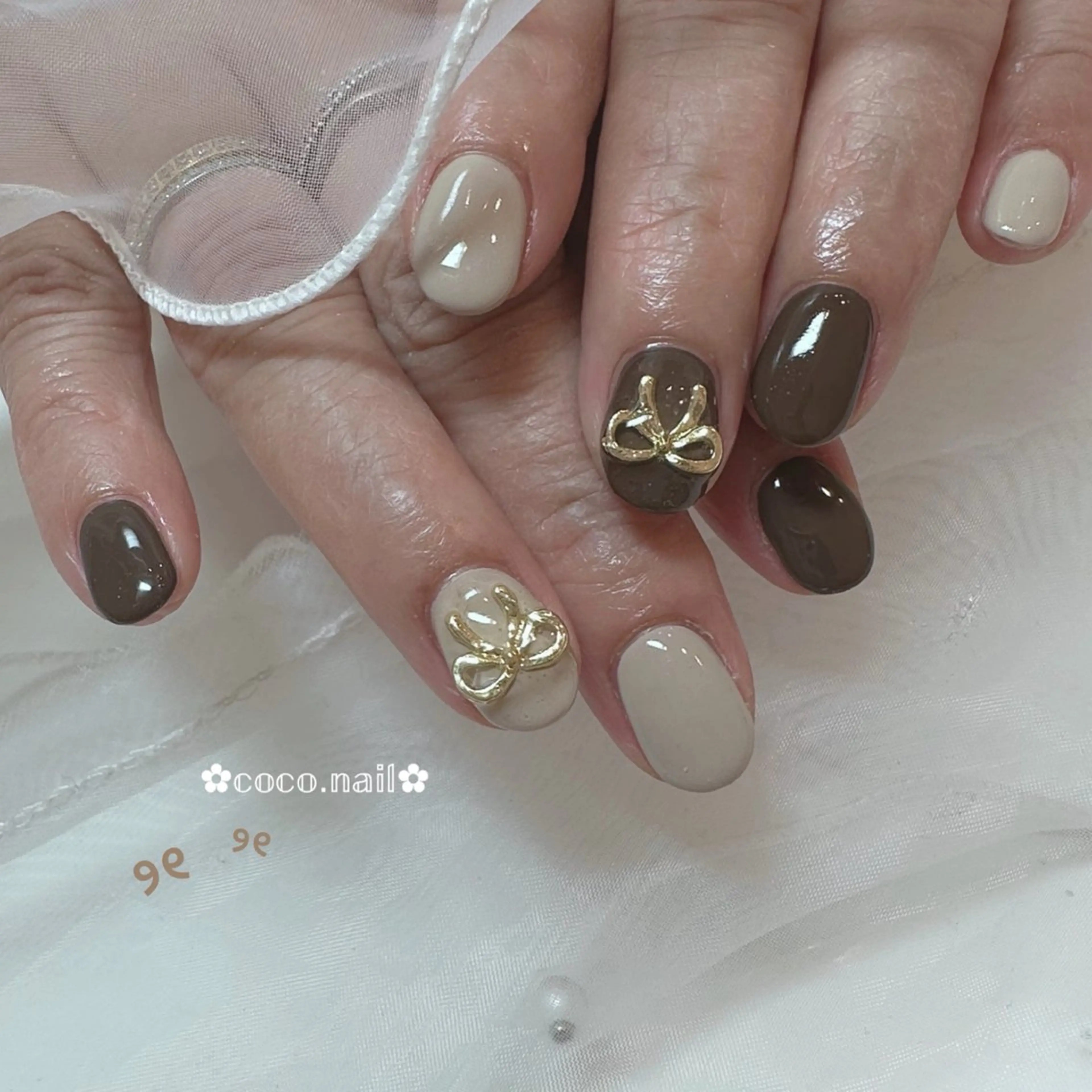 ネイル ハンドネイル フットネイル lili.nail y2k/長さ出しのネイルデザイン
