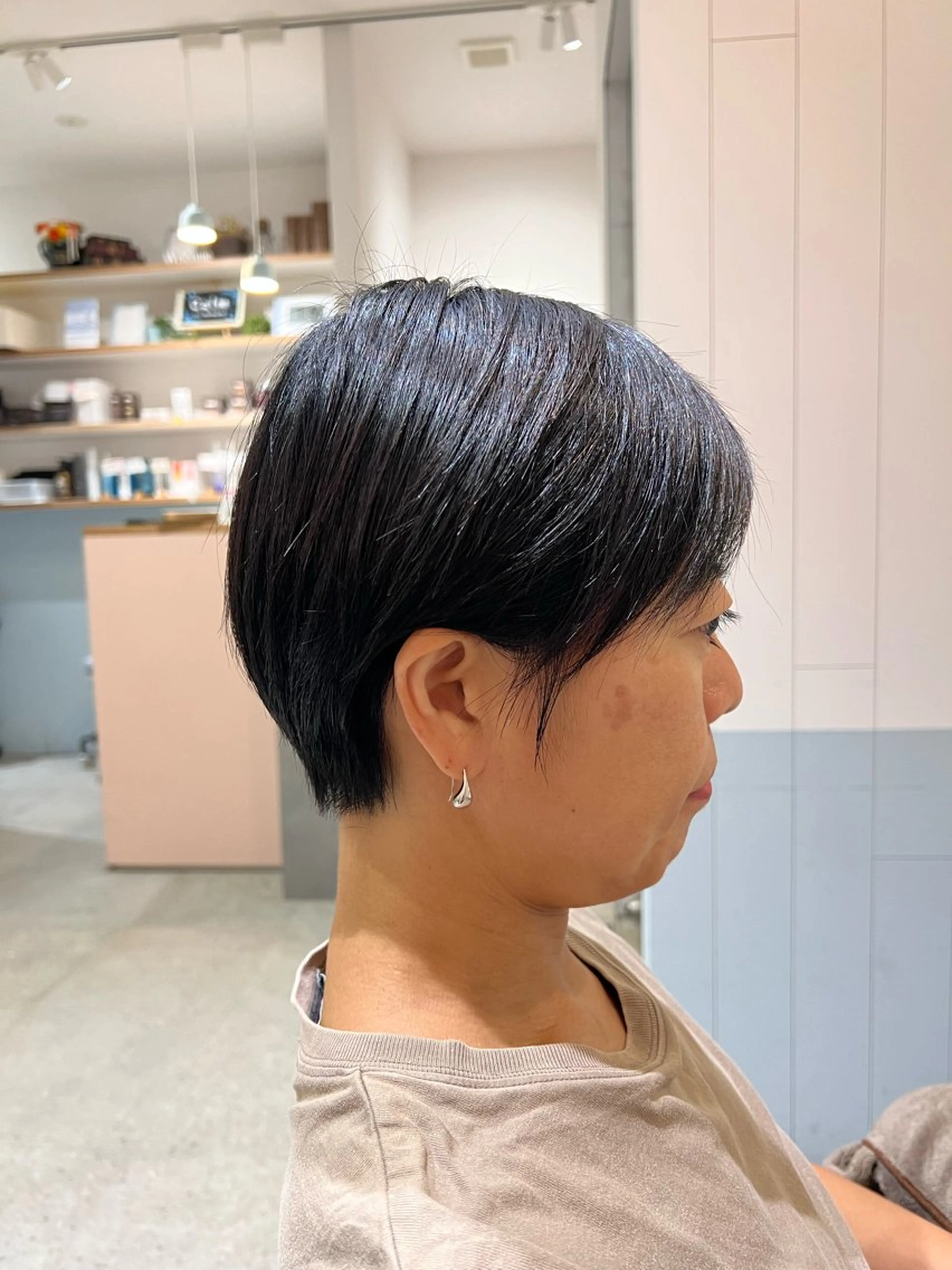 ショート ショートヘア デジタルパーマ募集‪ 平木亜美‪のヘアスタイル