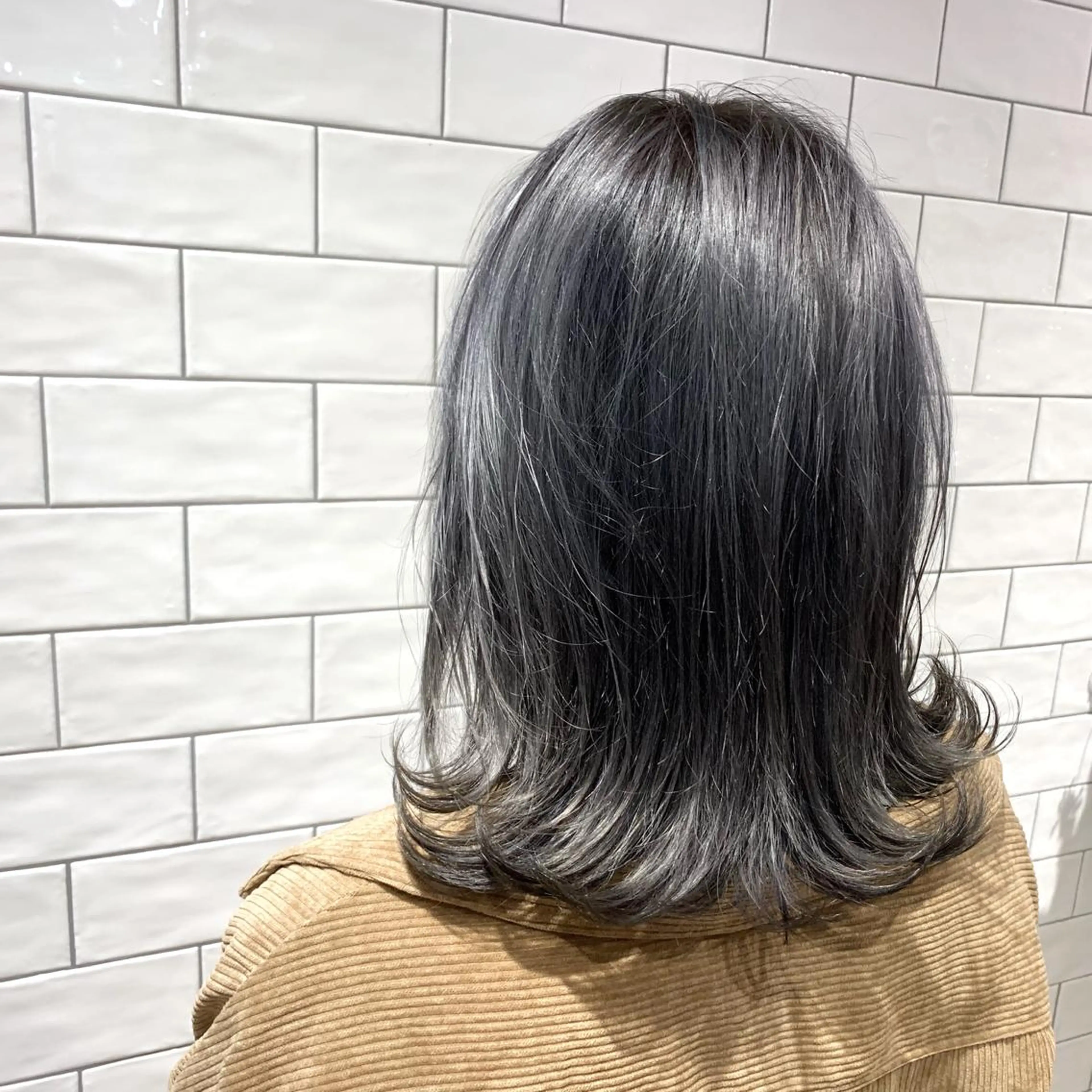 ミディアム カラー ヘアカラー 原山 直人のヘアスタイル