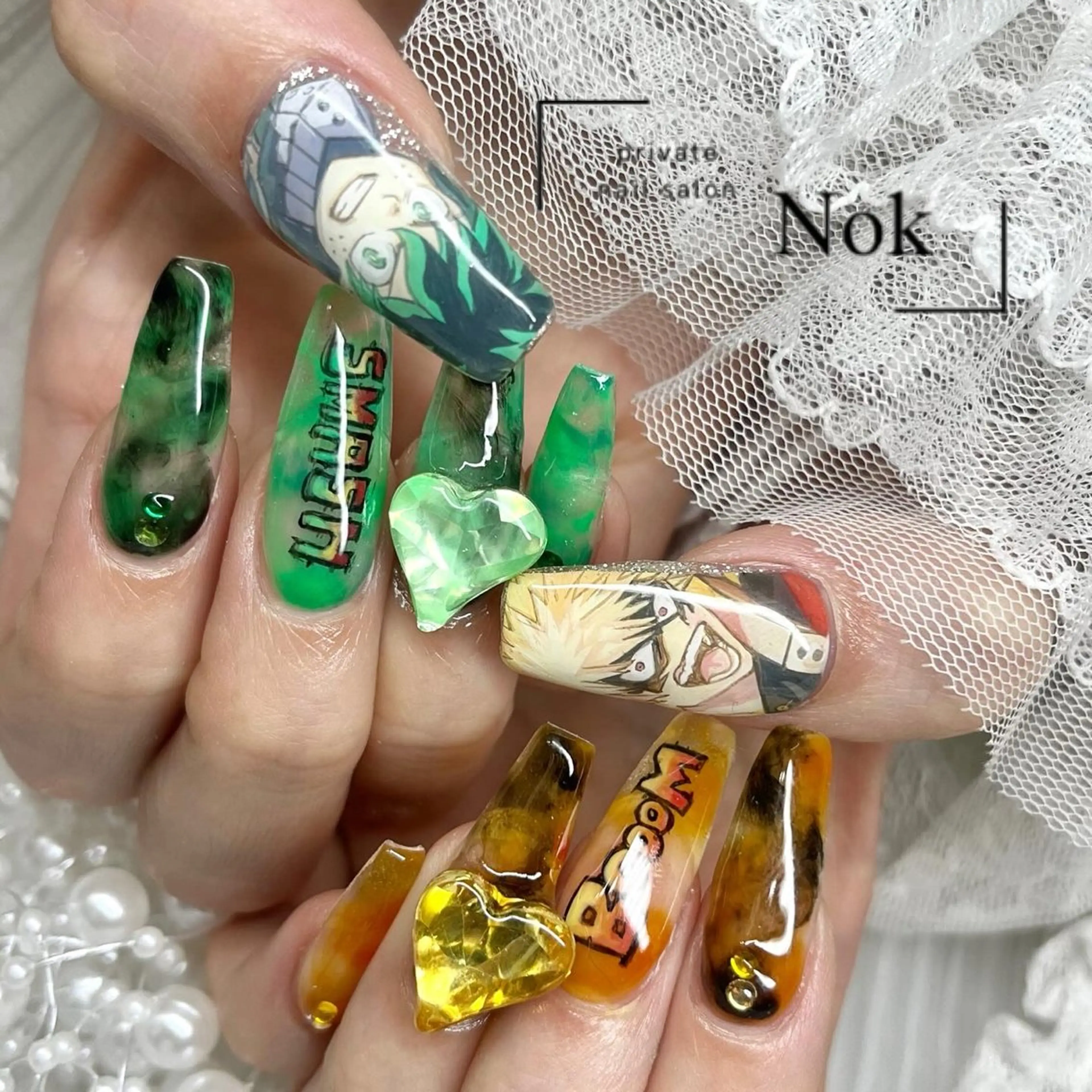 長さだし10本💎痛ネイル2本やり放題オフなしの写真