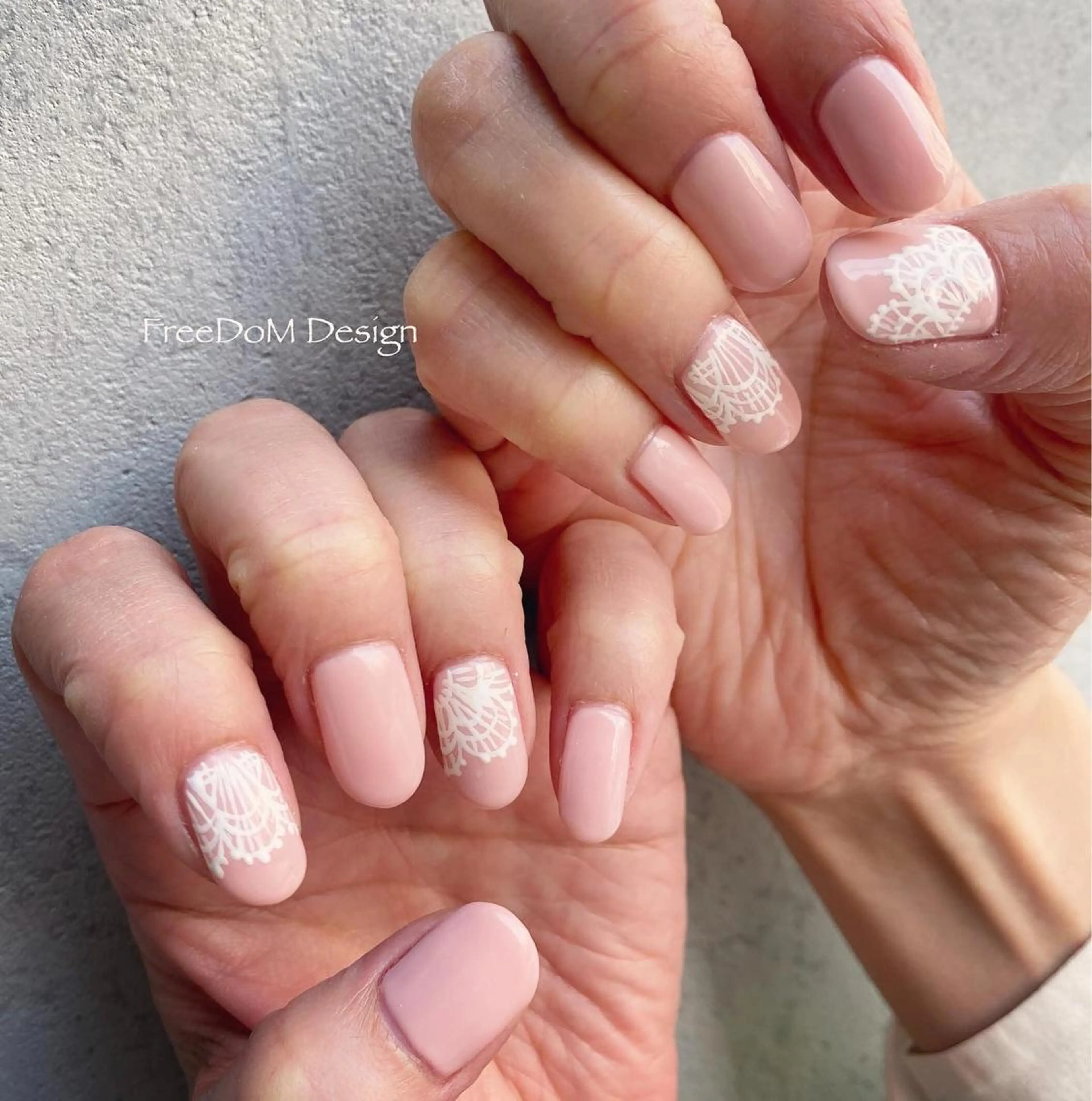 ネイル レース ハンドネイル W KUMIのネイルデザイン