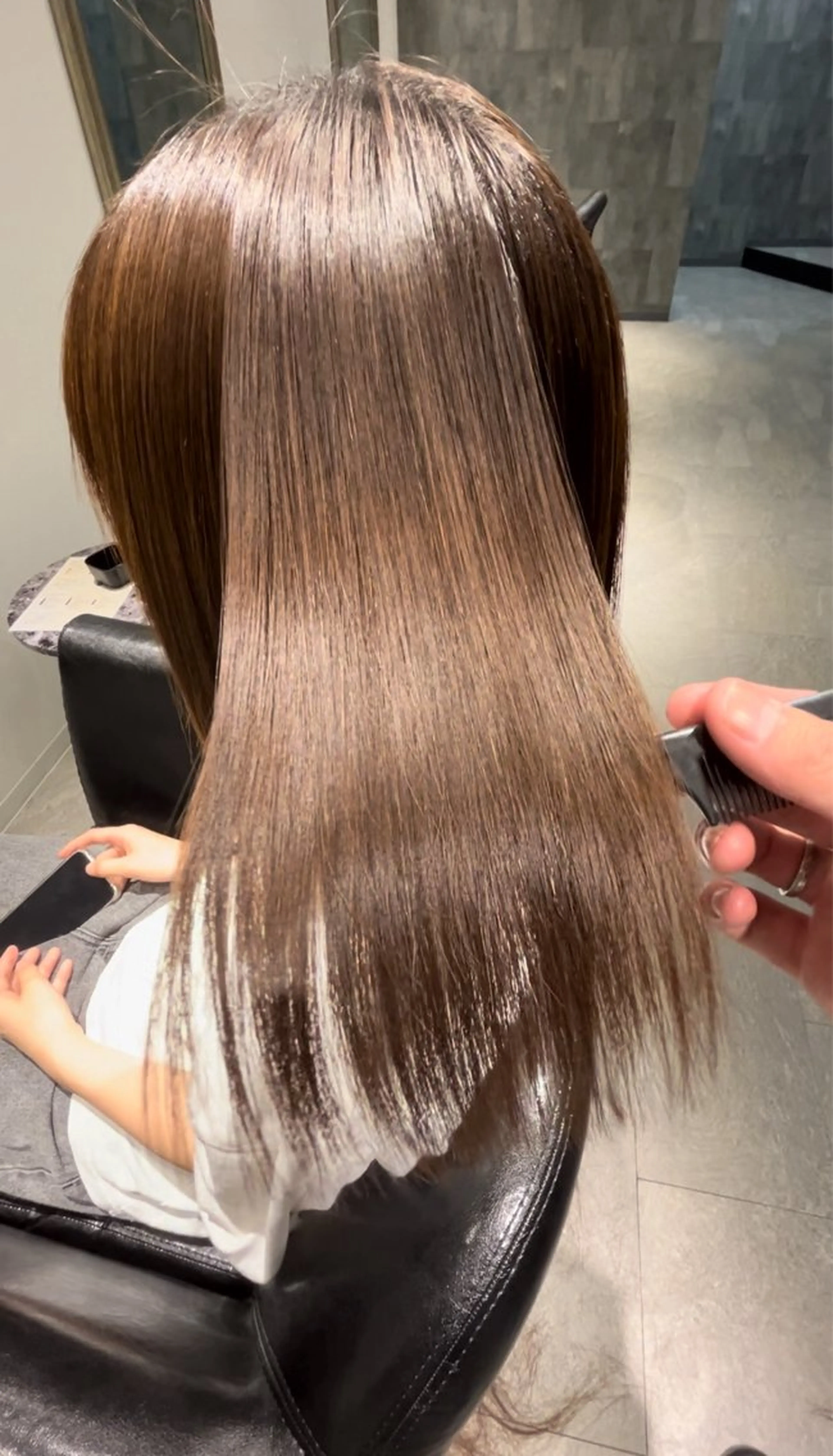ミディアム カット 縮毛矯正 トリートメント 髪質改善特化🫧 梶川　歩哉のヘアスタイル