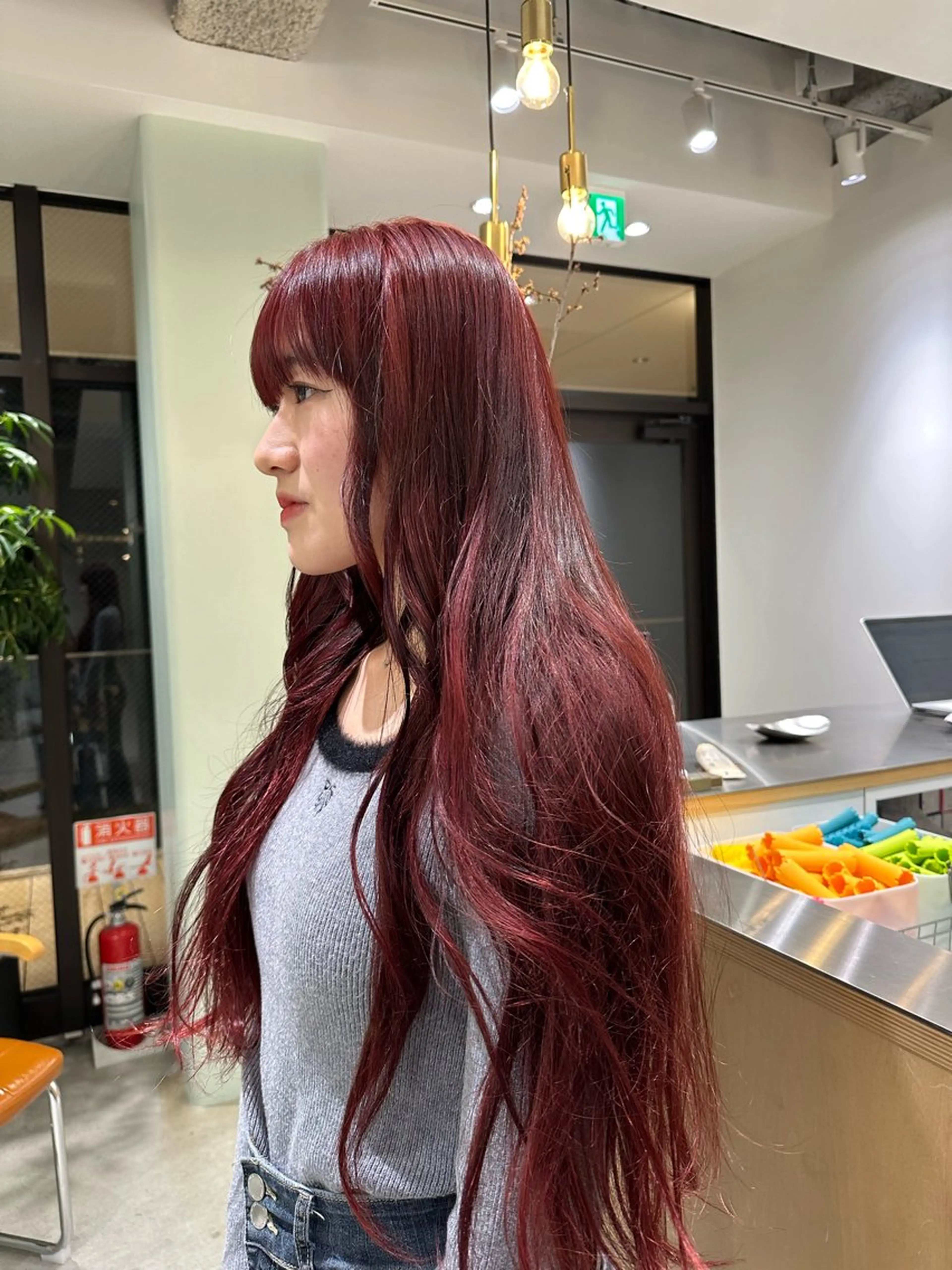 ロング ヘアカラー 🍇透明感カラー/ カットひかる🍒のヘアスタイル