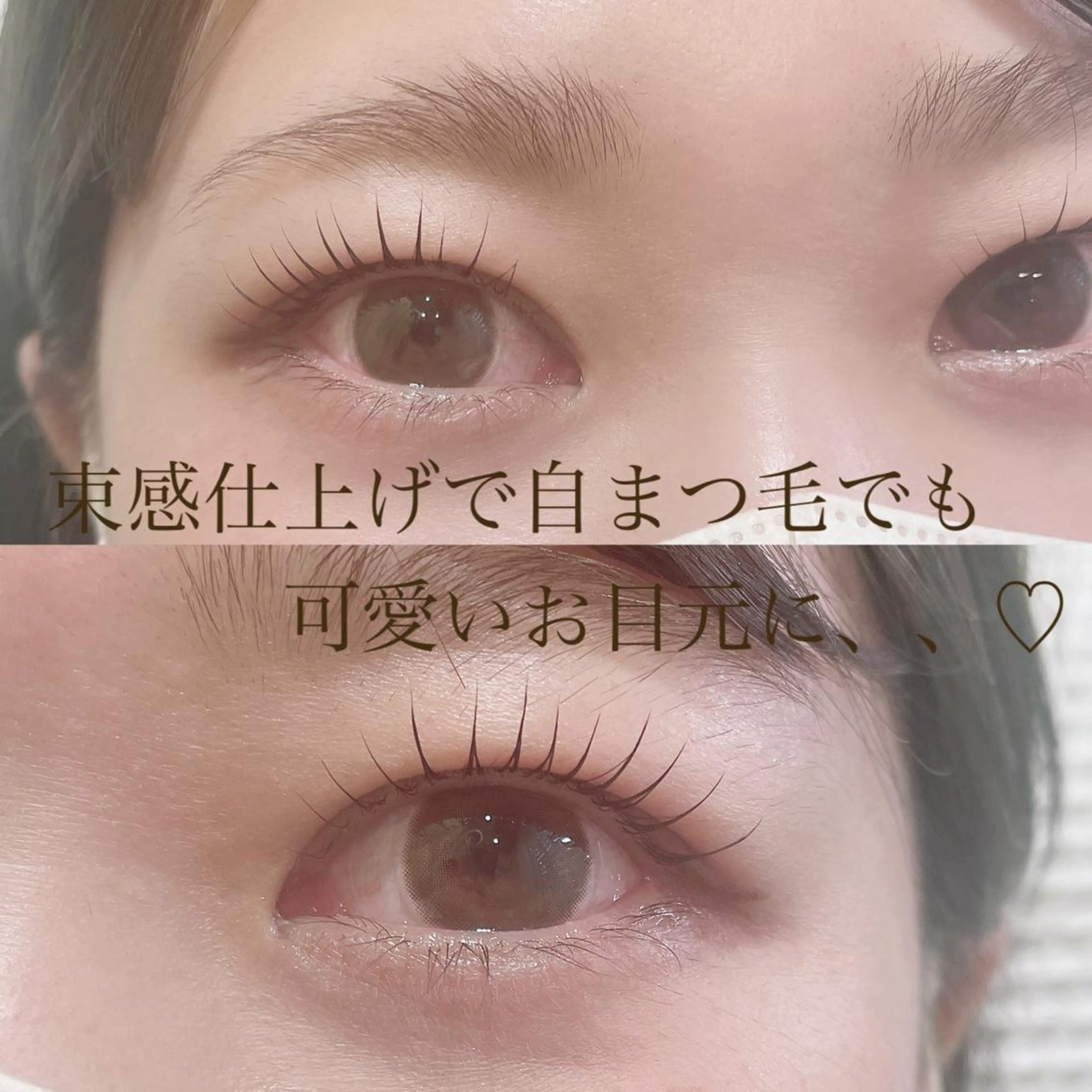 マツエク・マツパ バインドロック 束感まつ毛 フラットラッシュ ナチュラル パリジェンヌラッシュリフト マツパ SEALA 高石の眉毛・アイブロウイメージ