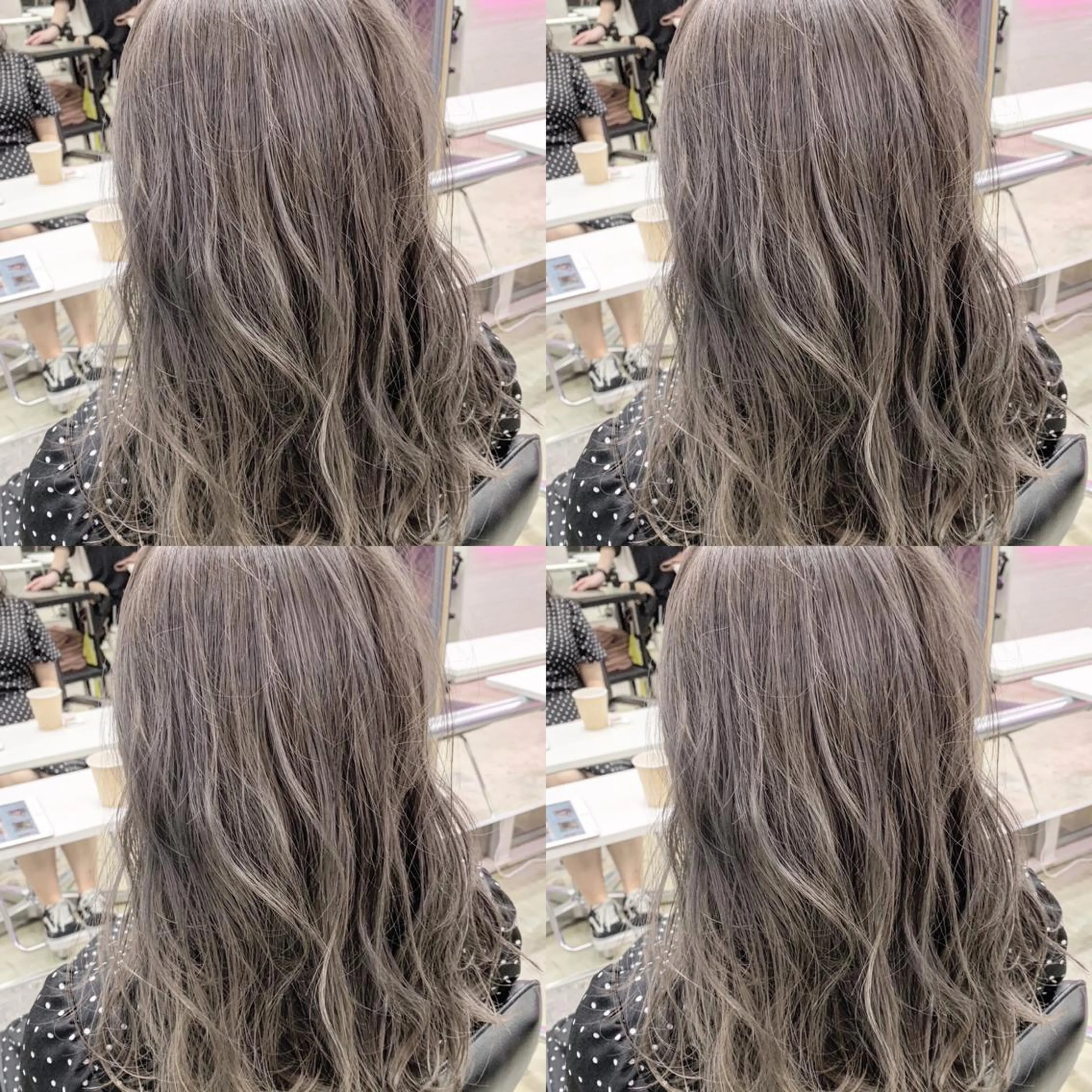 ロング カラー ヘアアレンジ ベージュカラー ブリーチ イルミナカラー ミルクティーベージュ 垢抜け案内人 鈴木聖矢✂️のヘアスタイル