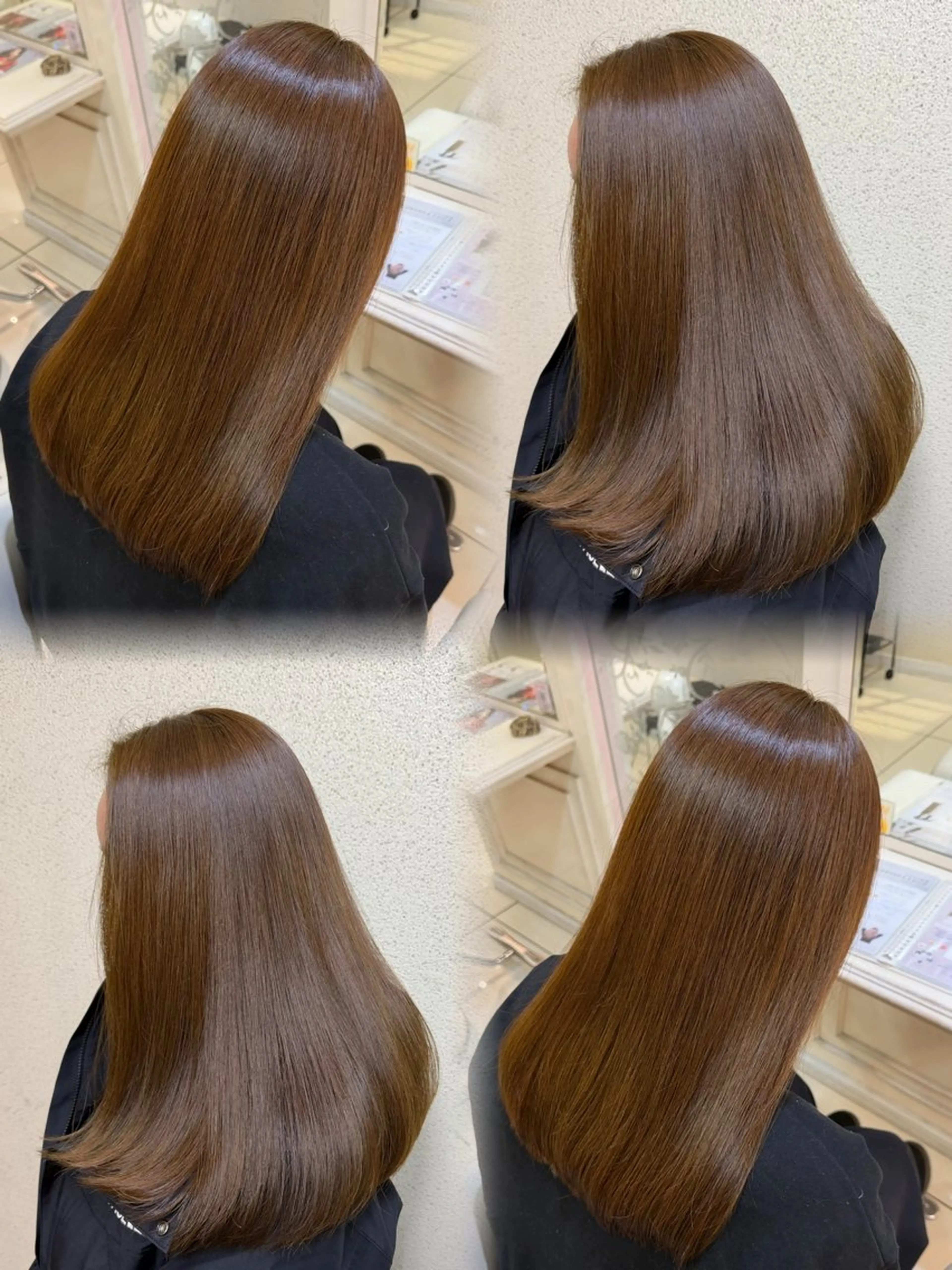 ロング カラー ブリーチ ダブルカラー ブリーチなしカラー カット ヘアカラー ツヤ重視 ワンカラー🫧Mioのヘアスタイル