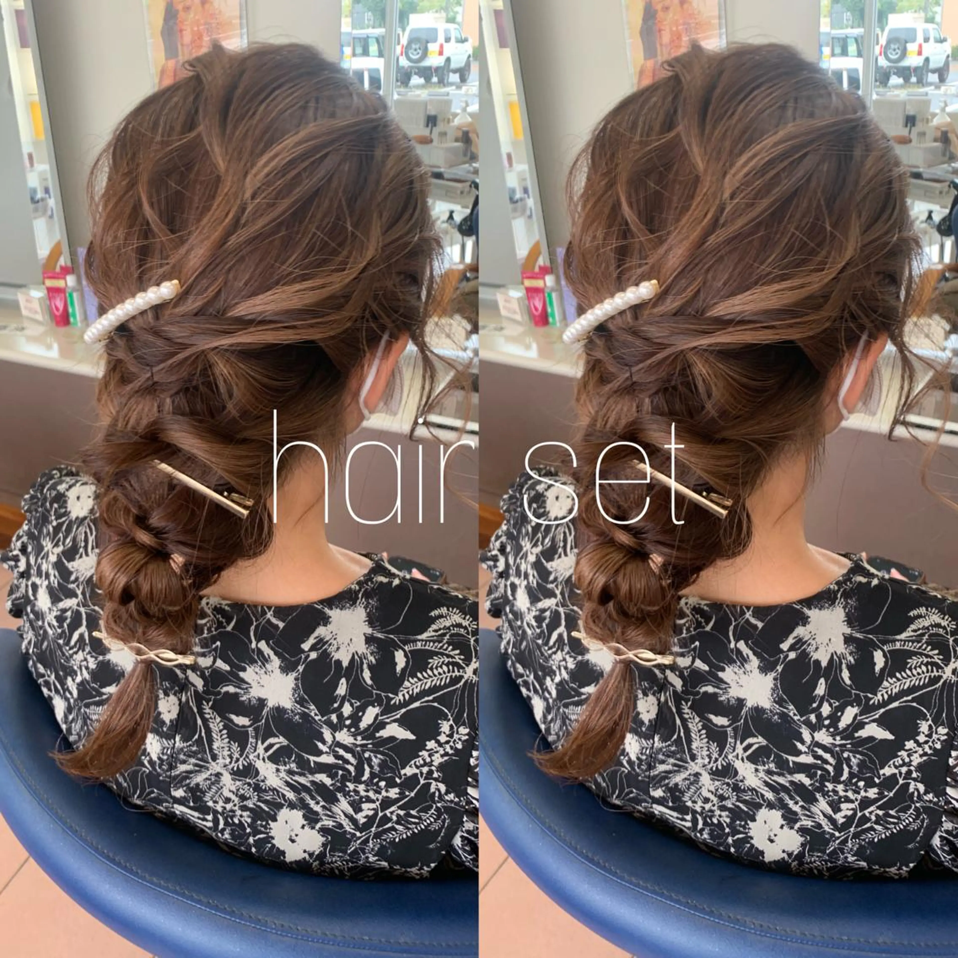 セミロング ヘアアレンジ 小澤 志穂のヘアスタイル