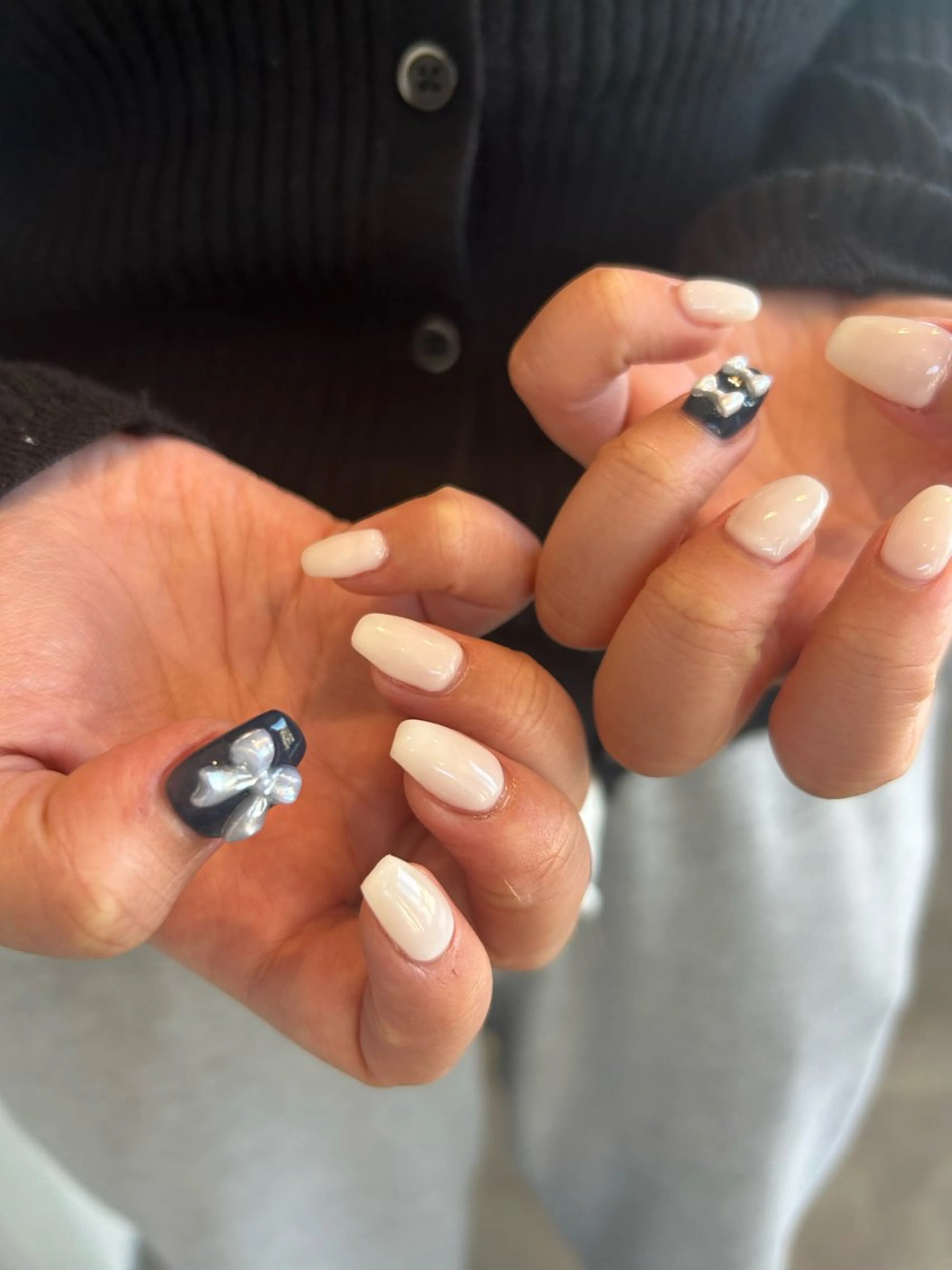 ネイル アートネイル ホワイト tote. harunaのネイルデザイン