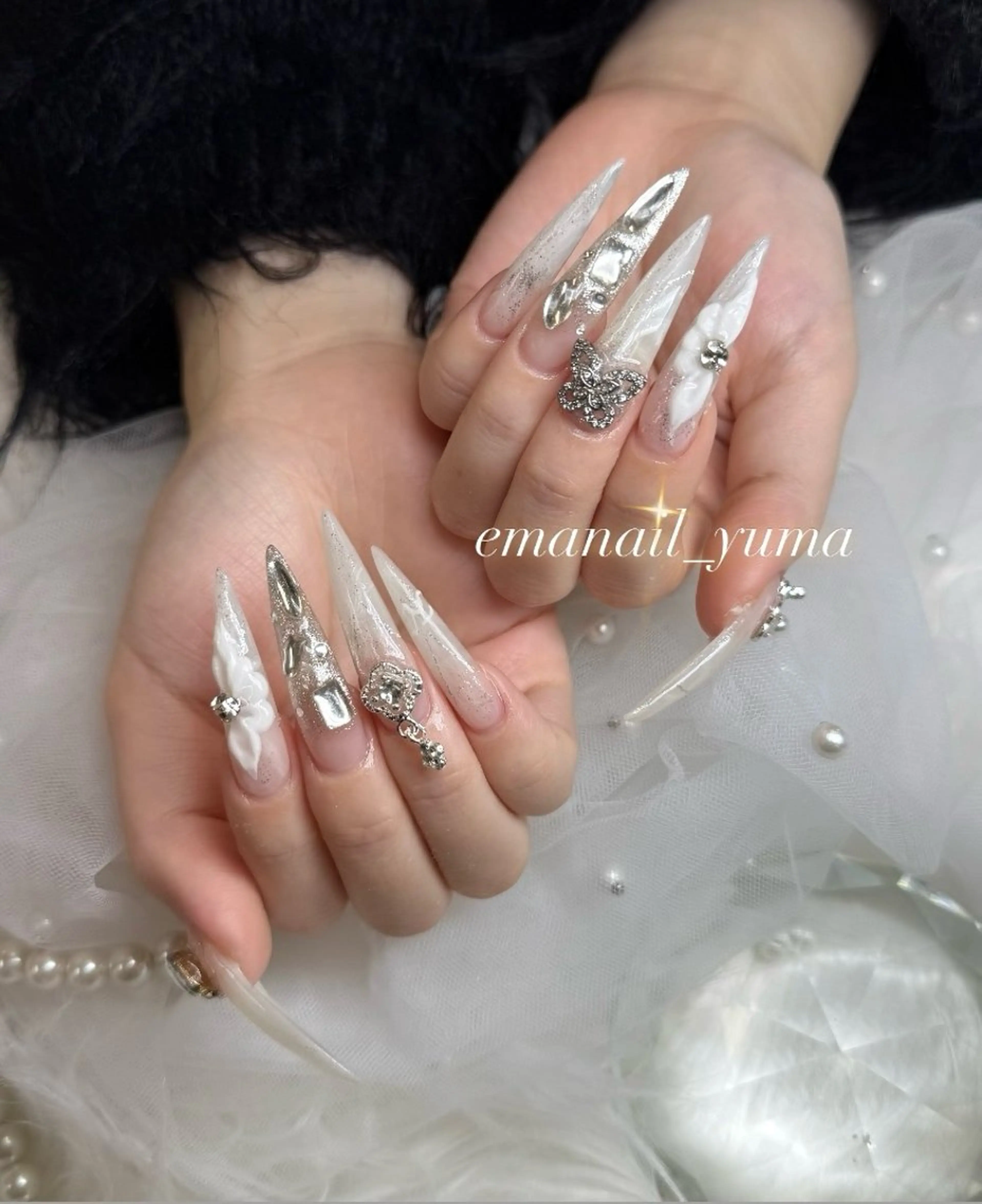 ネイル ハンドネイル emanail枚方店 yumaのネイルデザイン