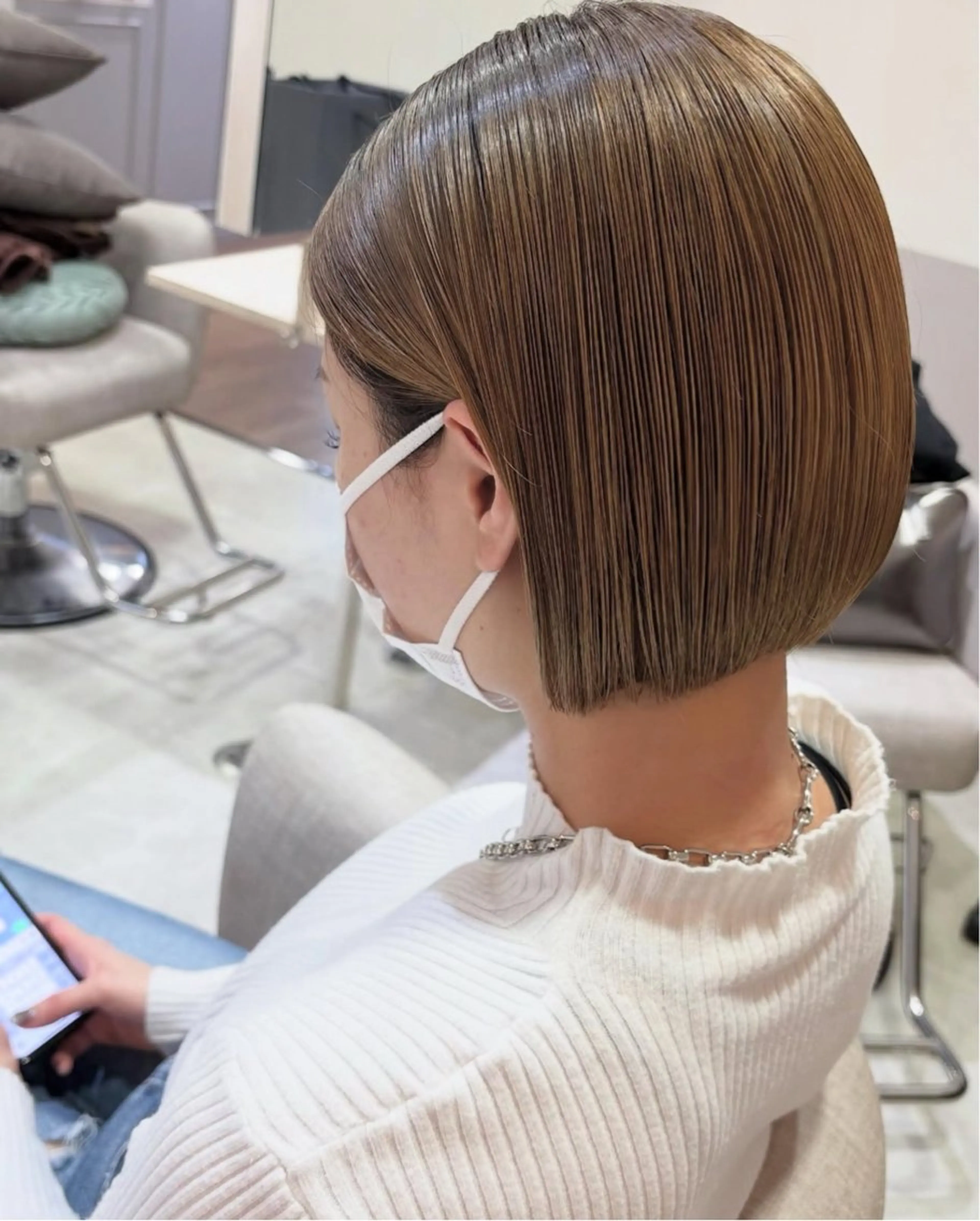 ショート カラー ♡透明感カラー/ 梅田美容室/RIKAのヘアスタイル