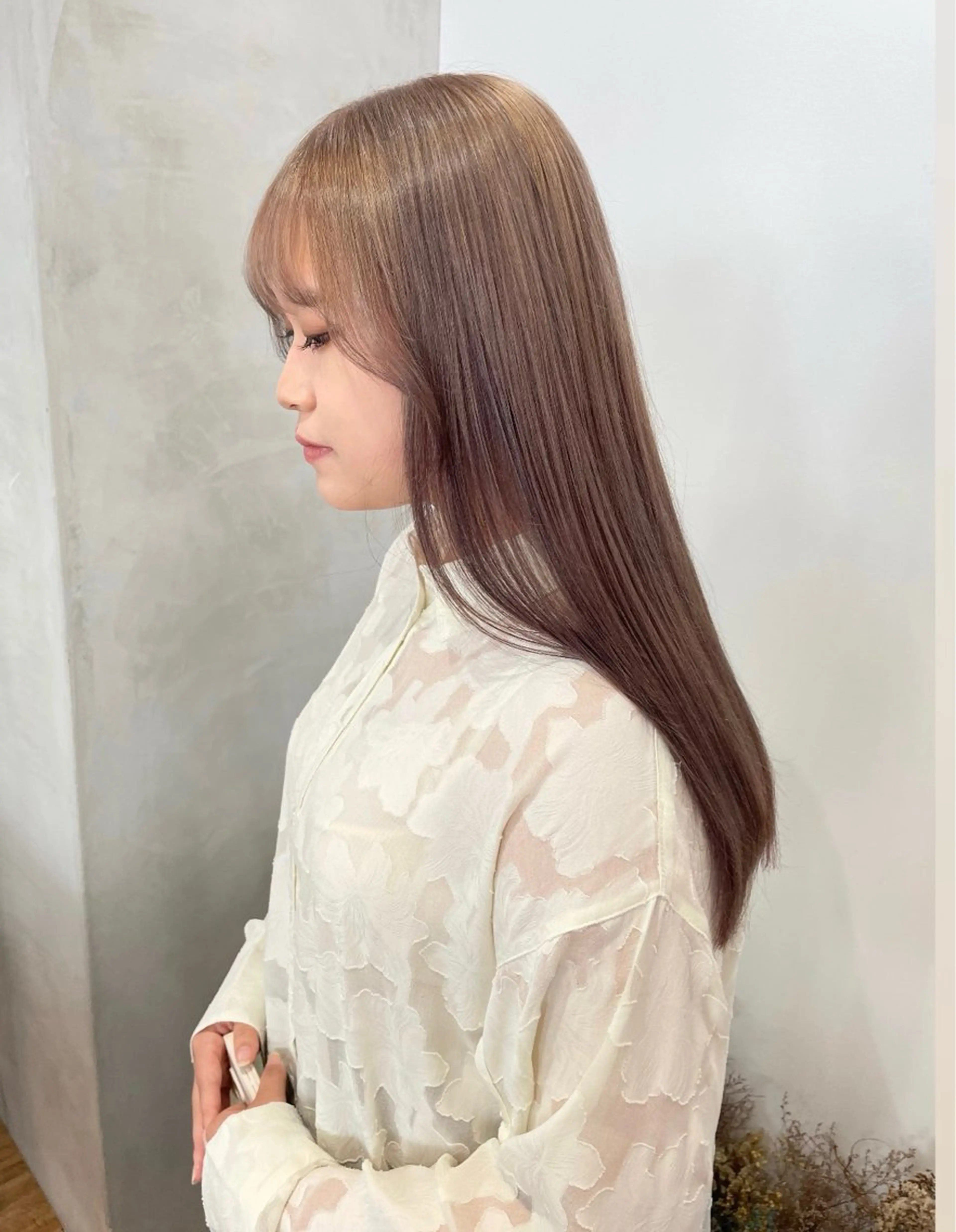 🌸春限定特別価格🌸ブリーチ無しWカラー+髪質改善カラー+リペアトリートメントの写真