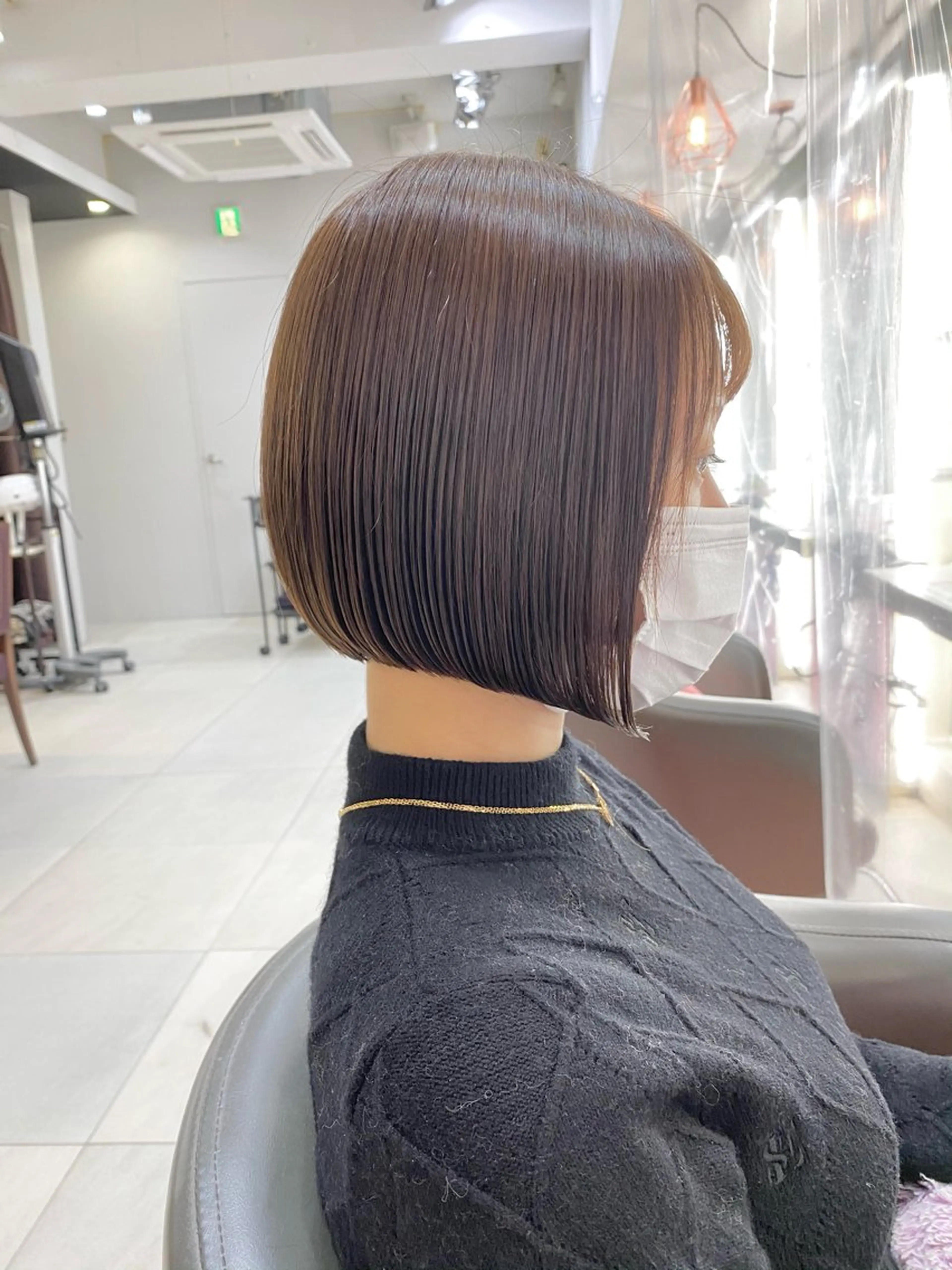 ショート カラー ボブ カット ヘアカラー 縮毛矯正 ボブ/レイヤー /植原健太のヘアスタイル