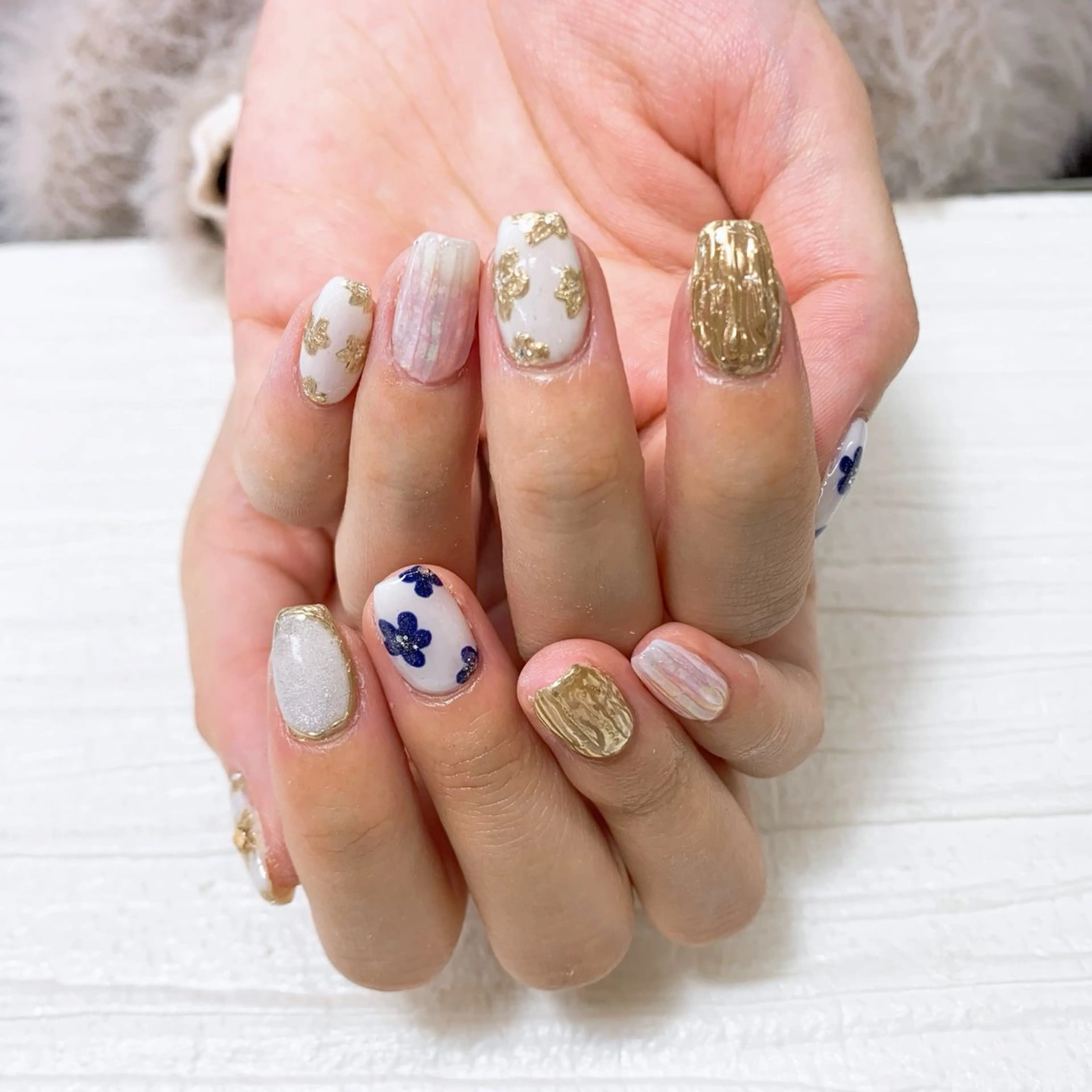 ネイル ⭐︎休業中の練習⭐︎ JNA認定講師髙橋のネイルデザイン