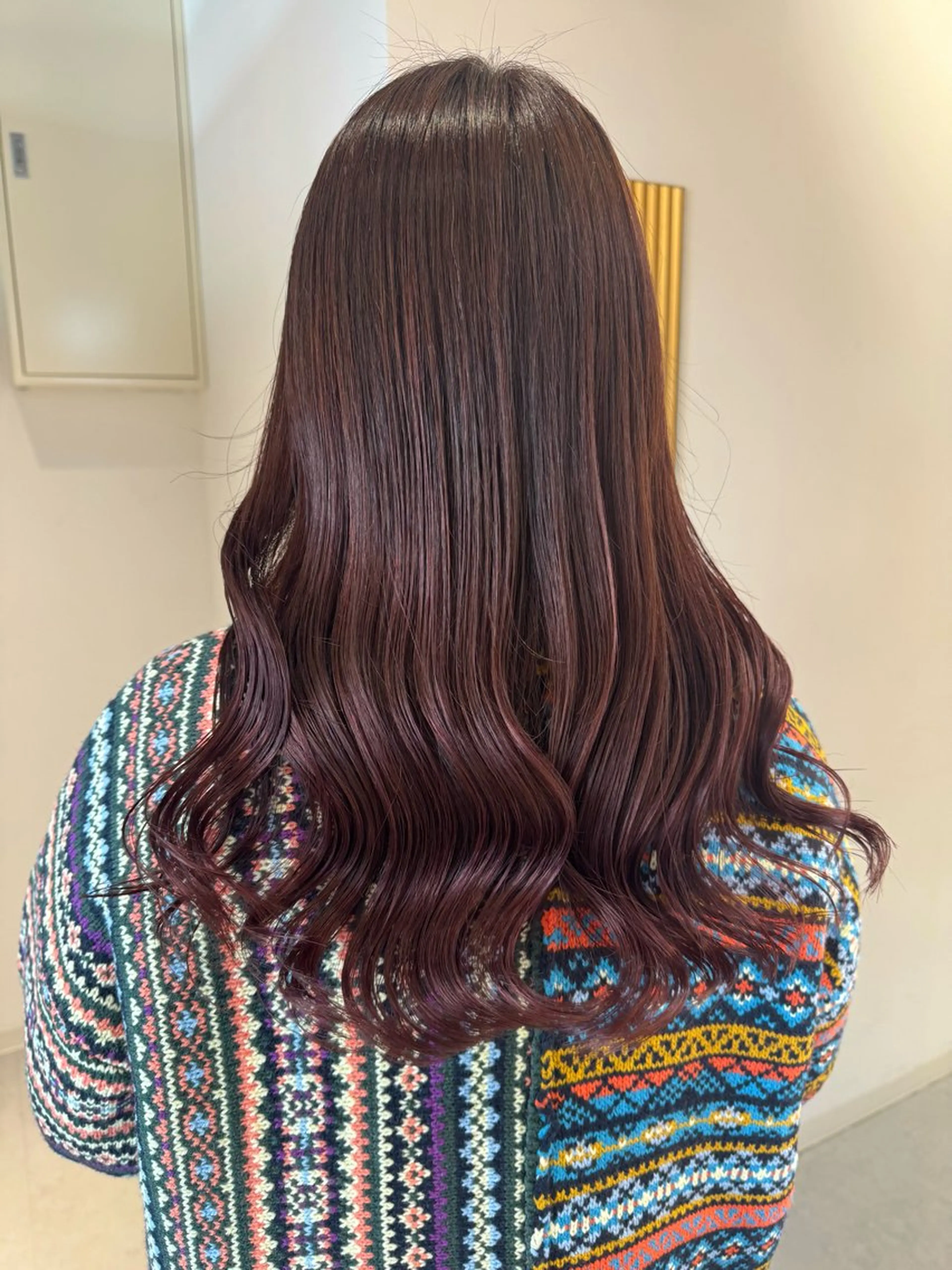 ロング カラー 垢抜け/レイヤー/ ハイトーン/アスナのヘアスタイル