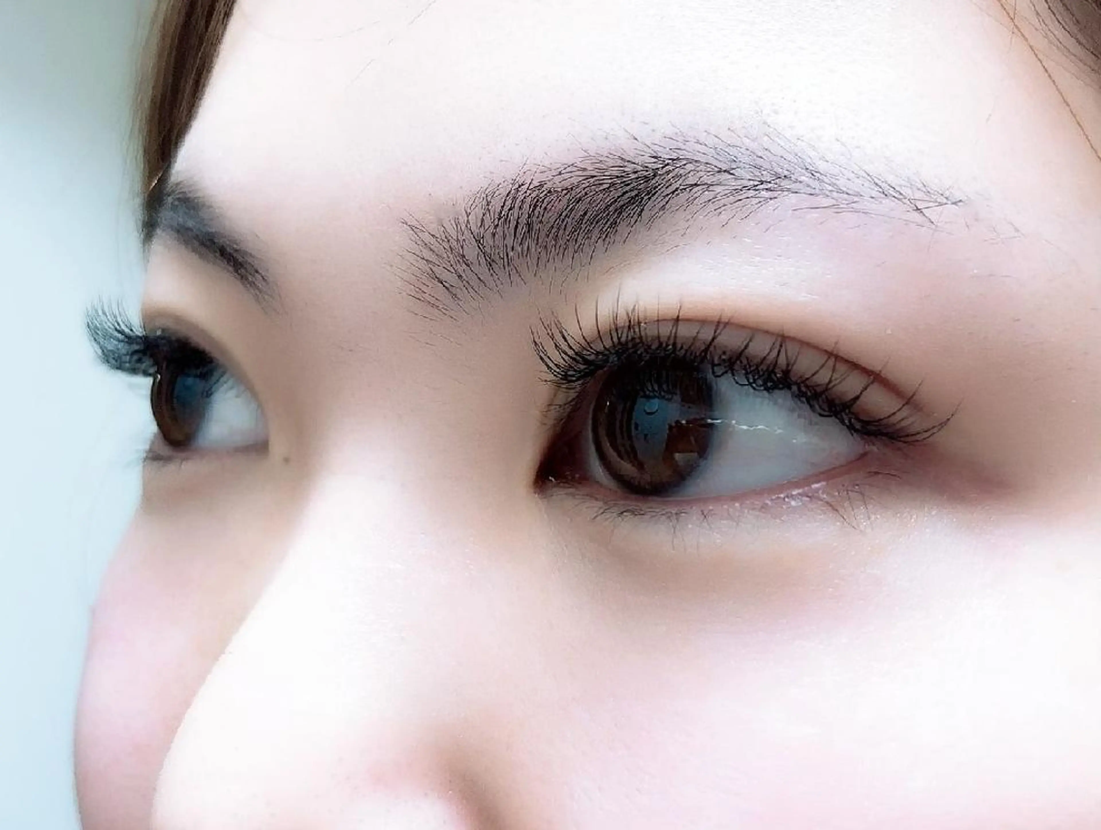 マツエク・マツパ 付け放題 フラットラッシュ ナチュラル まつげパーマ 一重×まつ毛パーマ 吉岡 ゆうなのマツエク・マツパデザイン