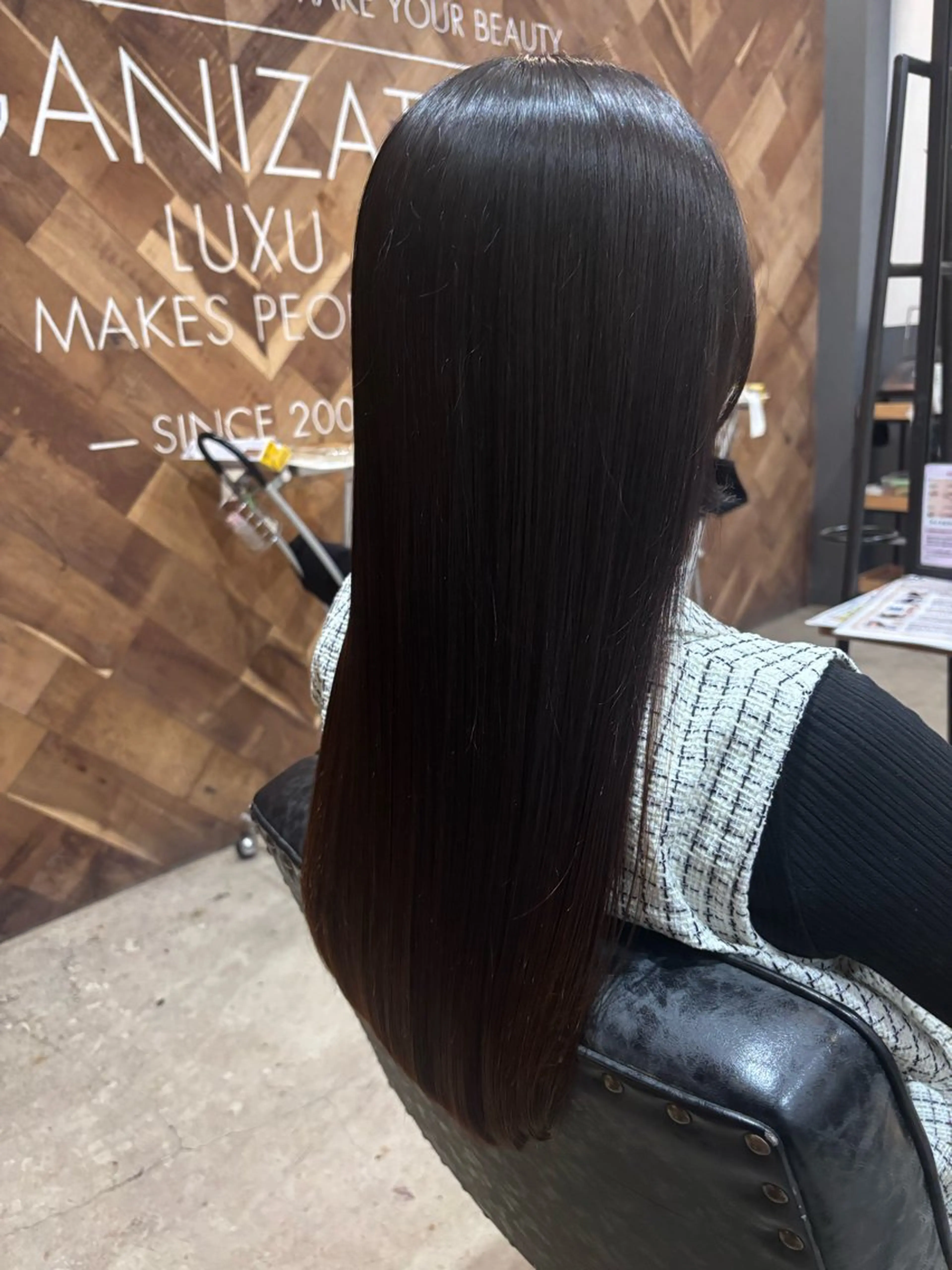 ロング パーマ カット 縮毛矯正 新村 小夏のヘアスタイル