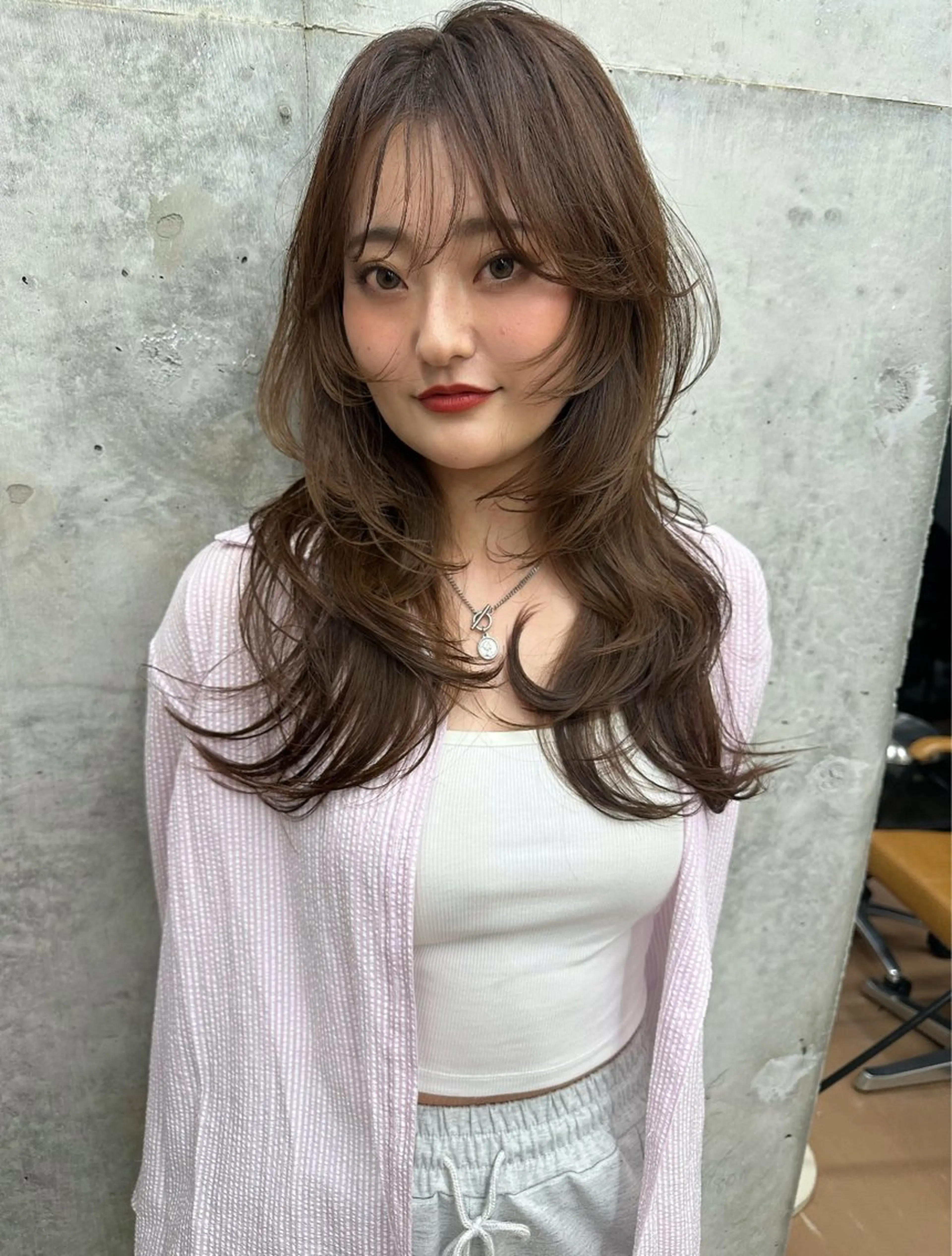 ロング レイヤーカット 海外ヘア/美髪矯正 海外レイヤー/ヒラキのヘアスタイル