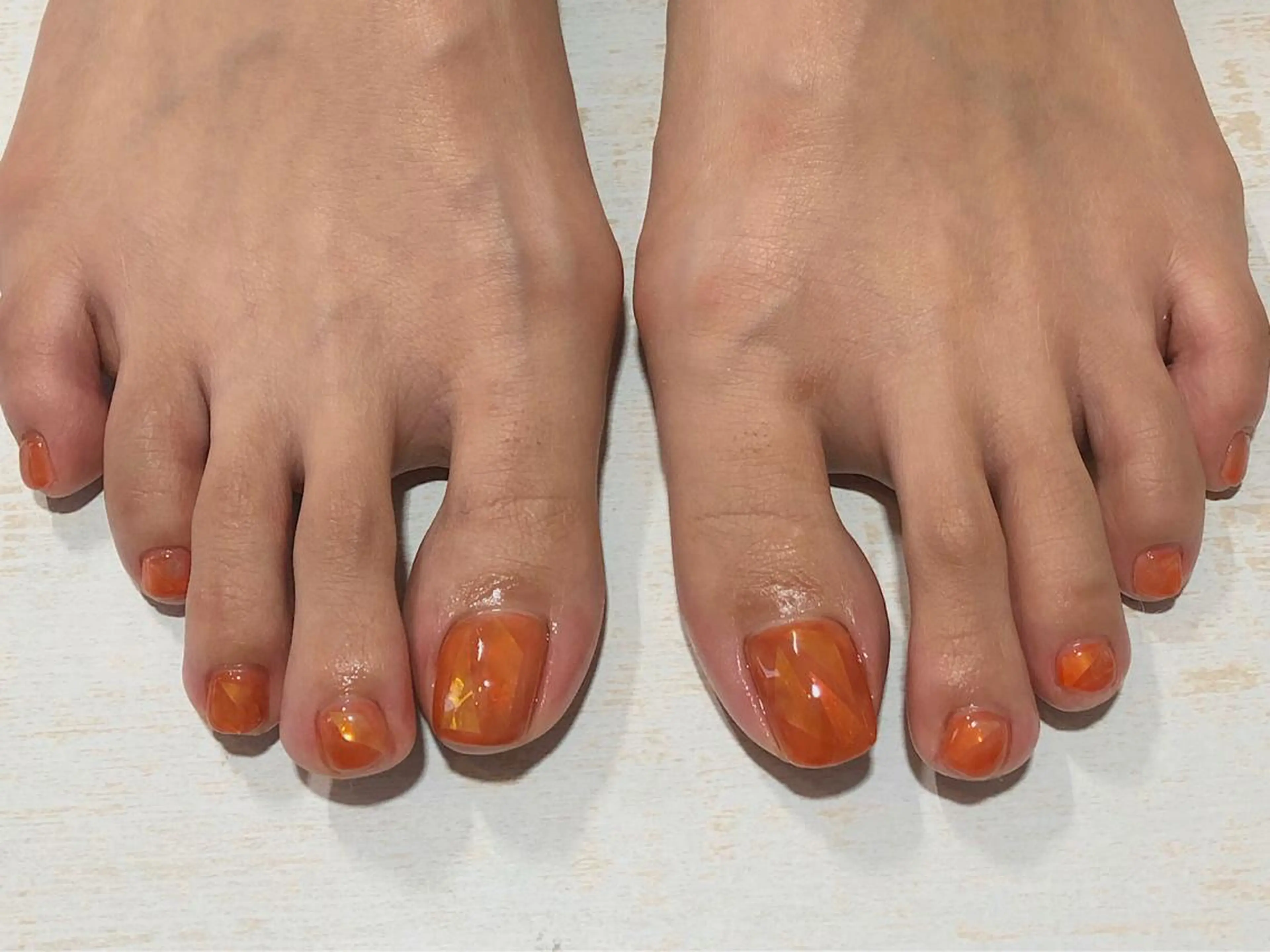 ネイル フットネイル 𖡼 yumenoのネイルデザイン