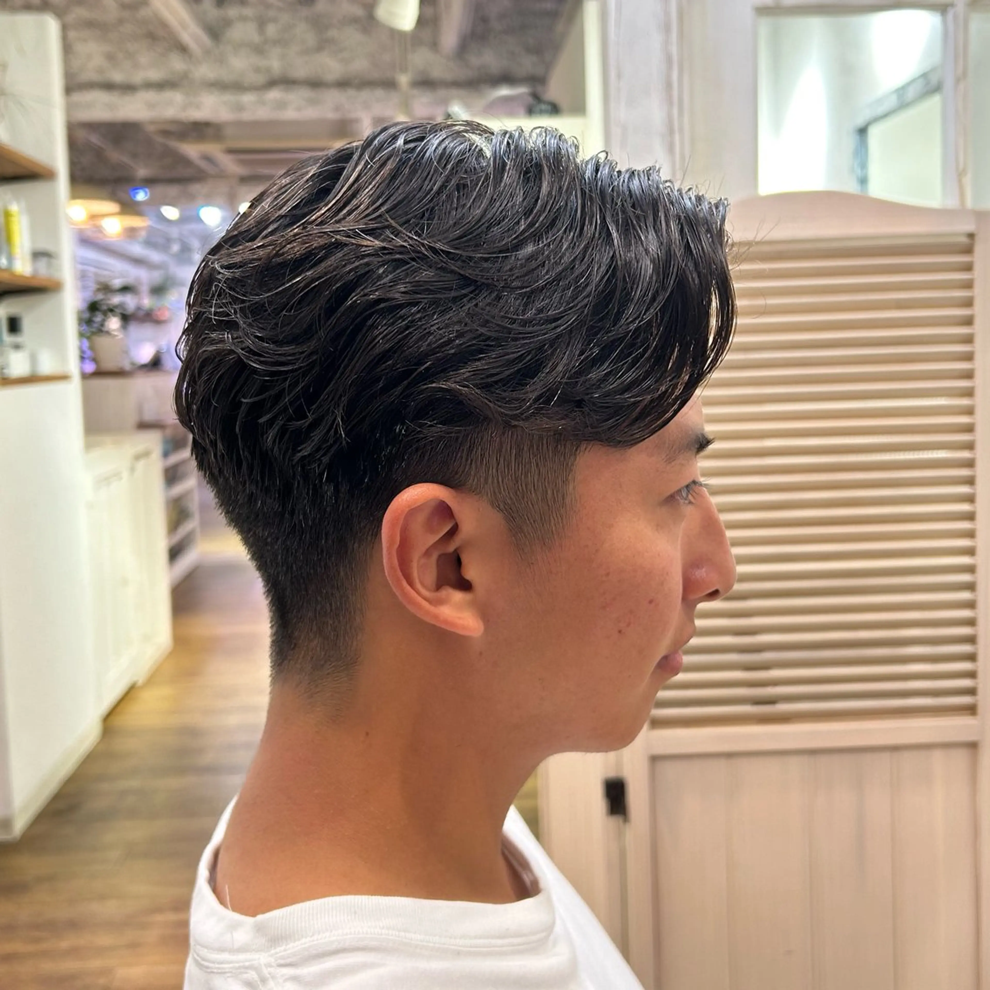 パーマ メンズ カット パーマ ヘッドスパ 関野 大悟のヘアスタイル