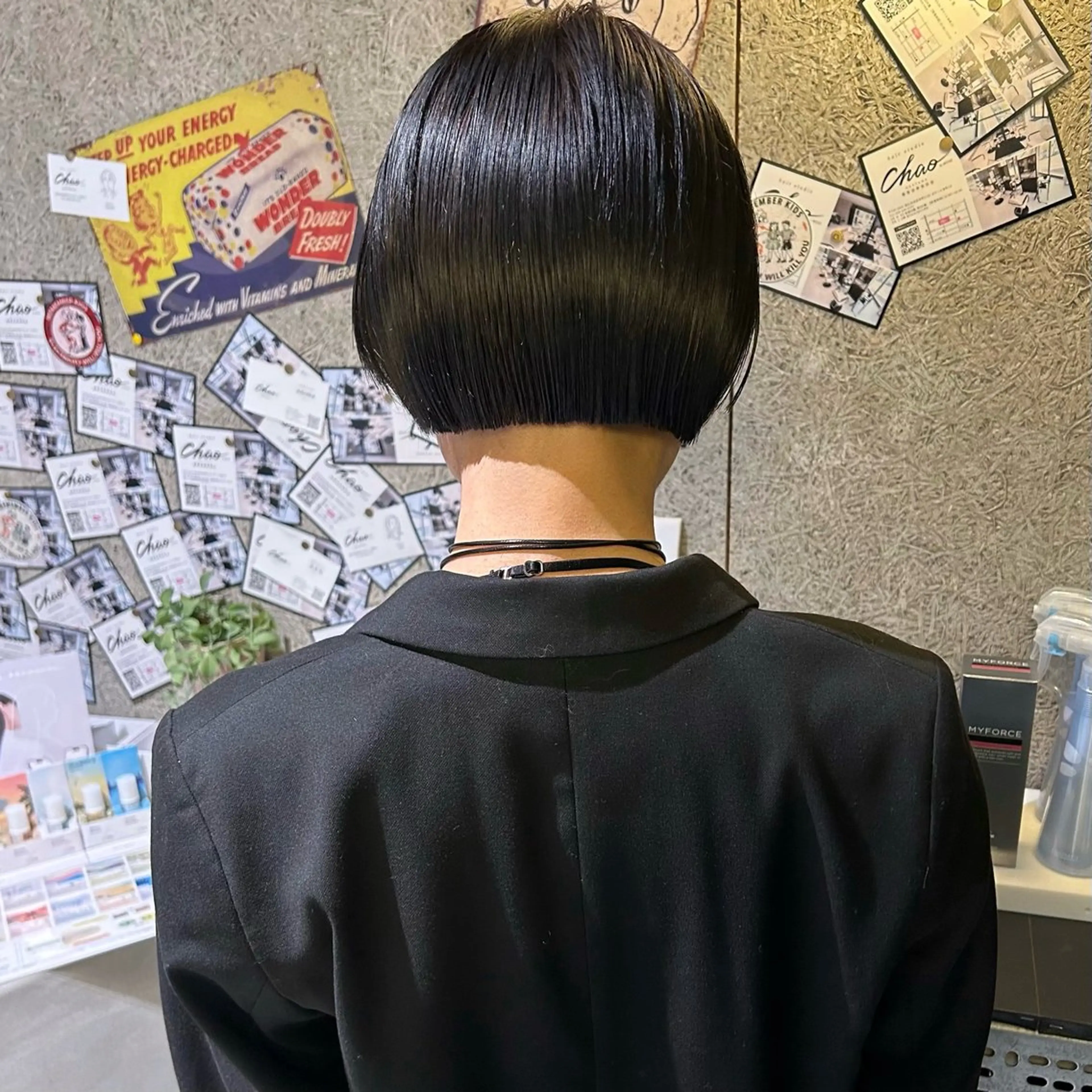 ショート ボブ/ハイトーン/ 岡山駅/別曽遥也のヘアスタイル