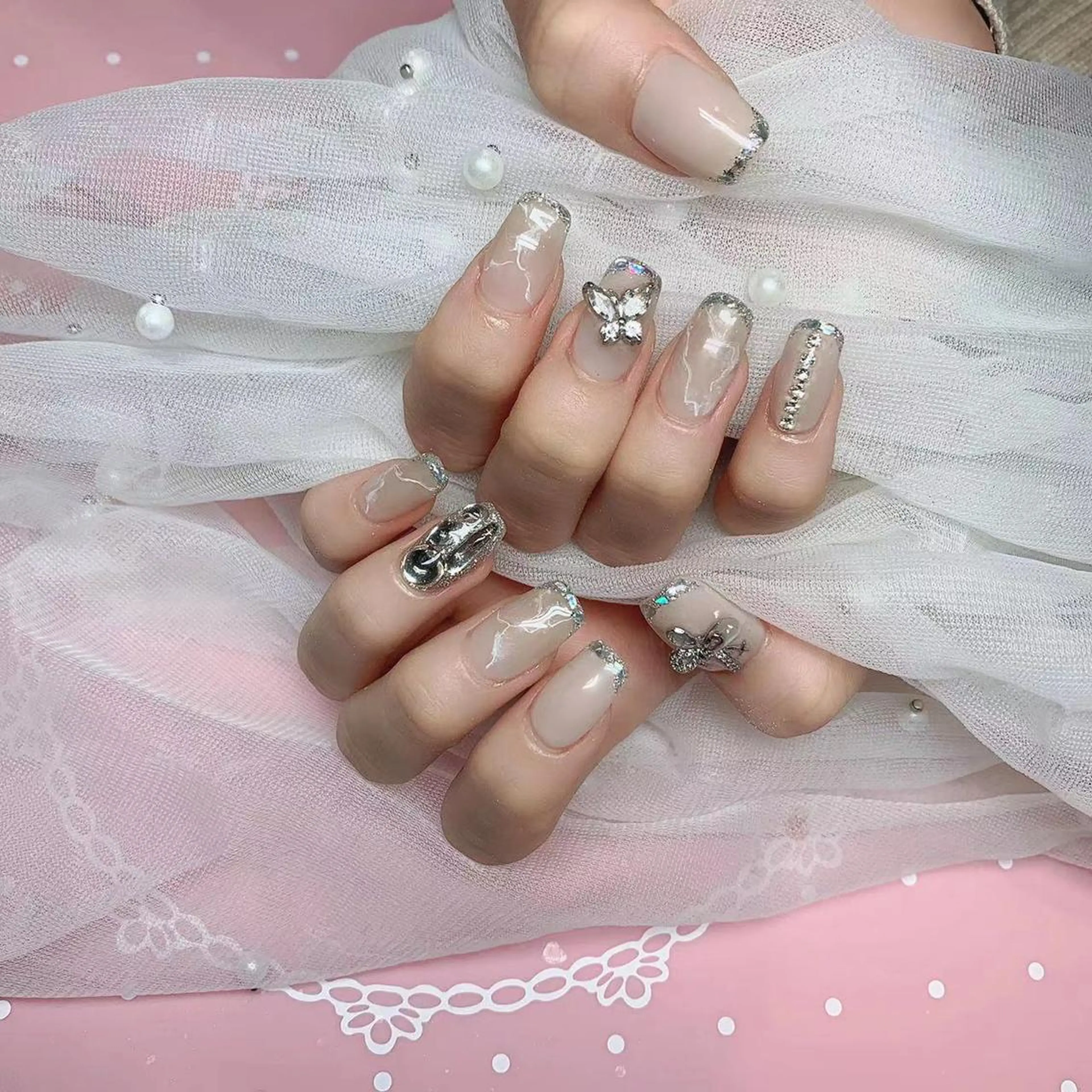 ネイル 長さ出し ネイルチップ Nail Salon kihi大塚店のネイルデザイン