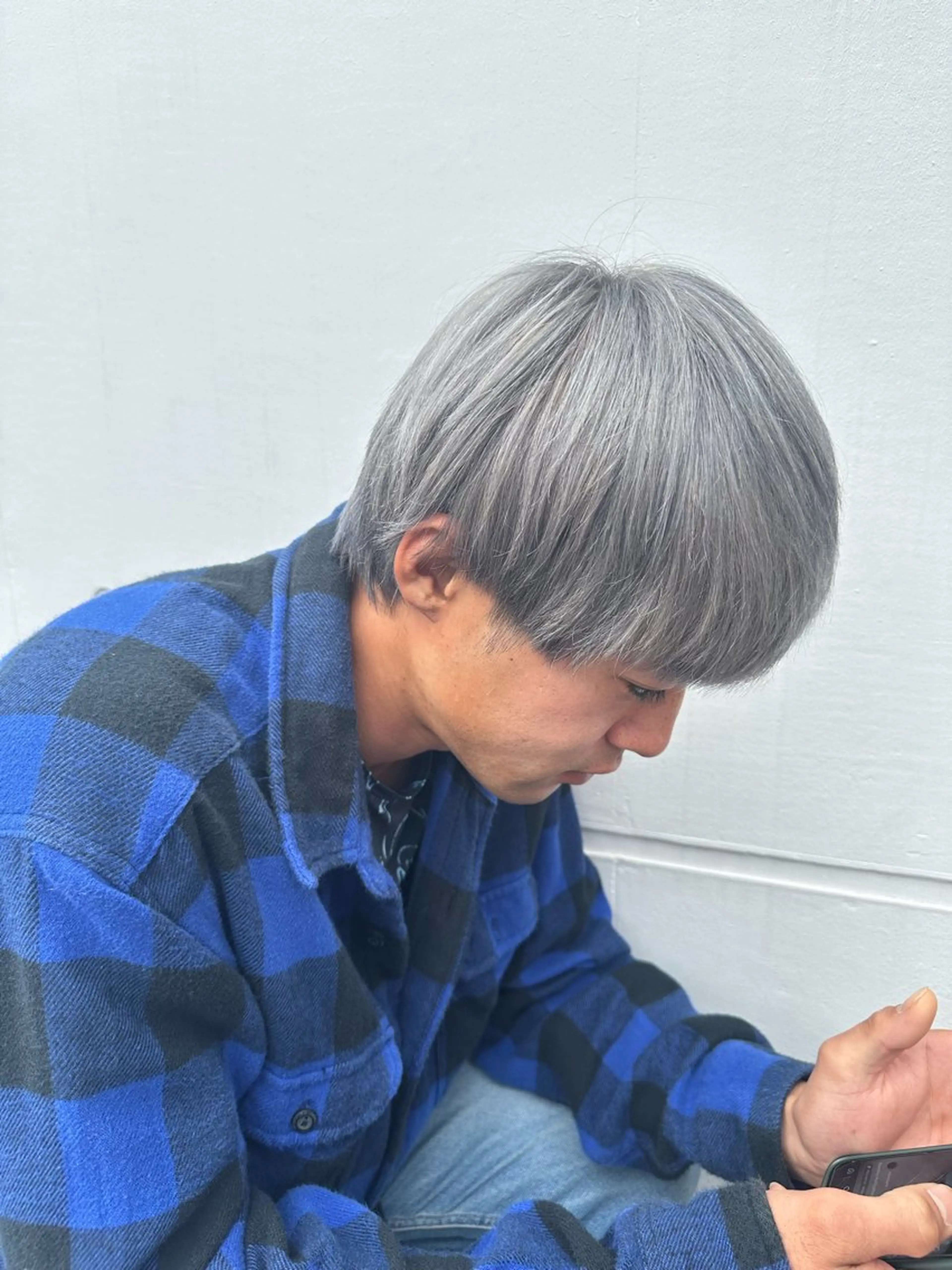 カラー メンズ メンズブリーチ メンズハイトーン メンズインナーカラー メンズ韓国風 メンズウルフカット DAIKIベージュ 🍂レイヤーカットのヘアスタイル