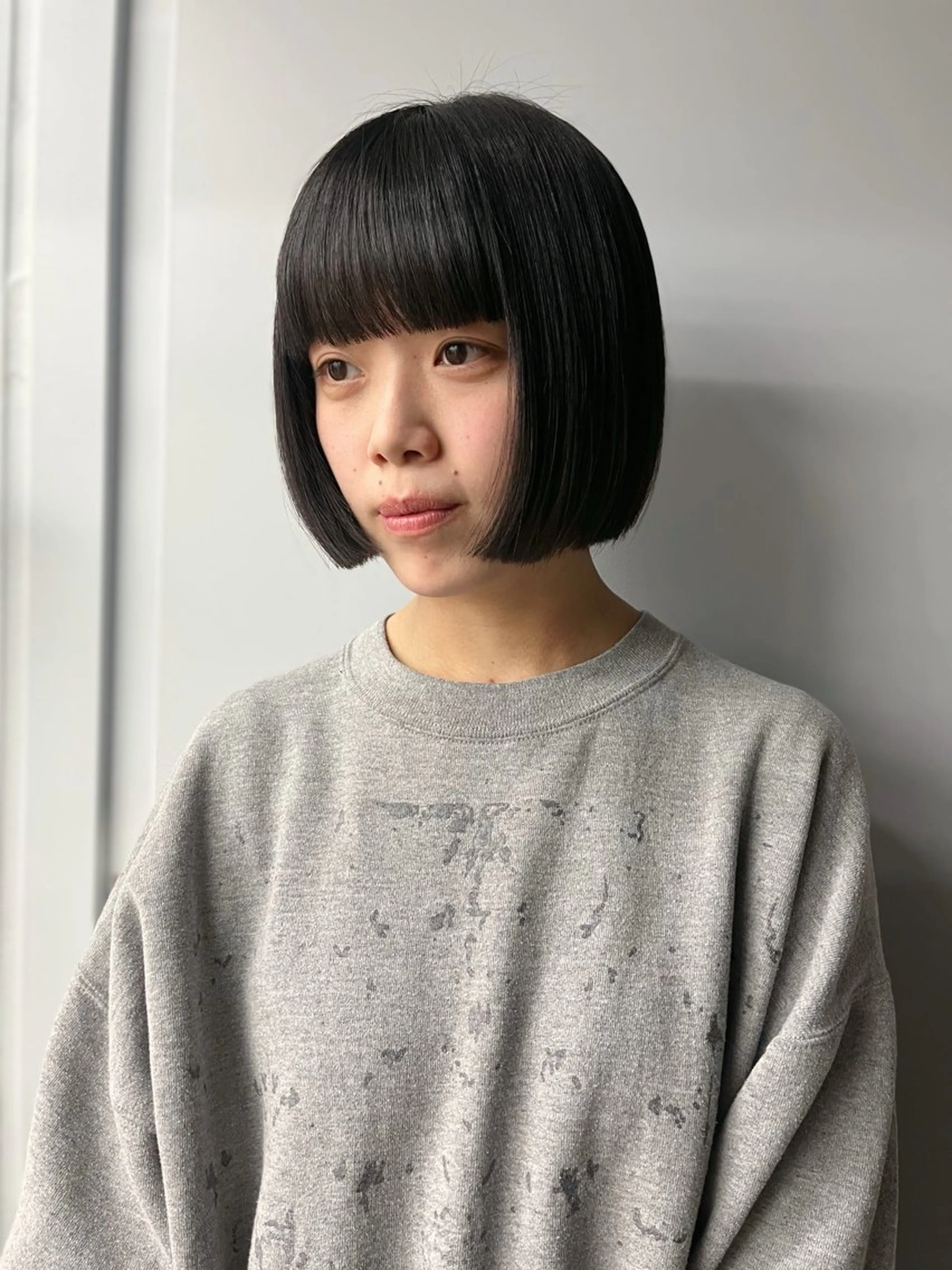 ショート カット レイヤー/ケアパーマ /ニュアンス/モードのヘアスタイル