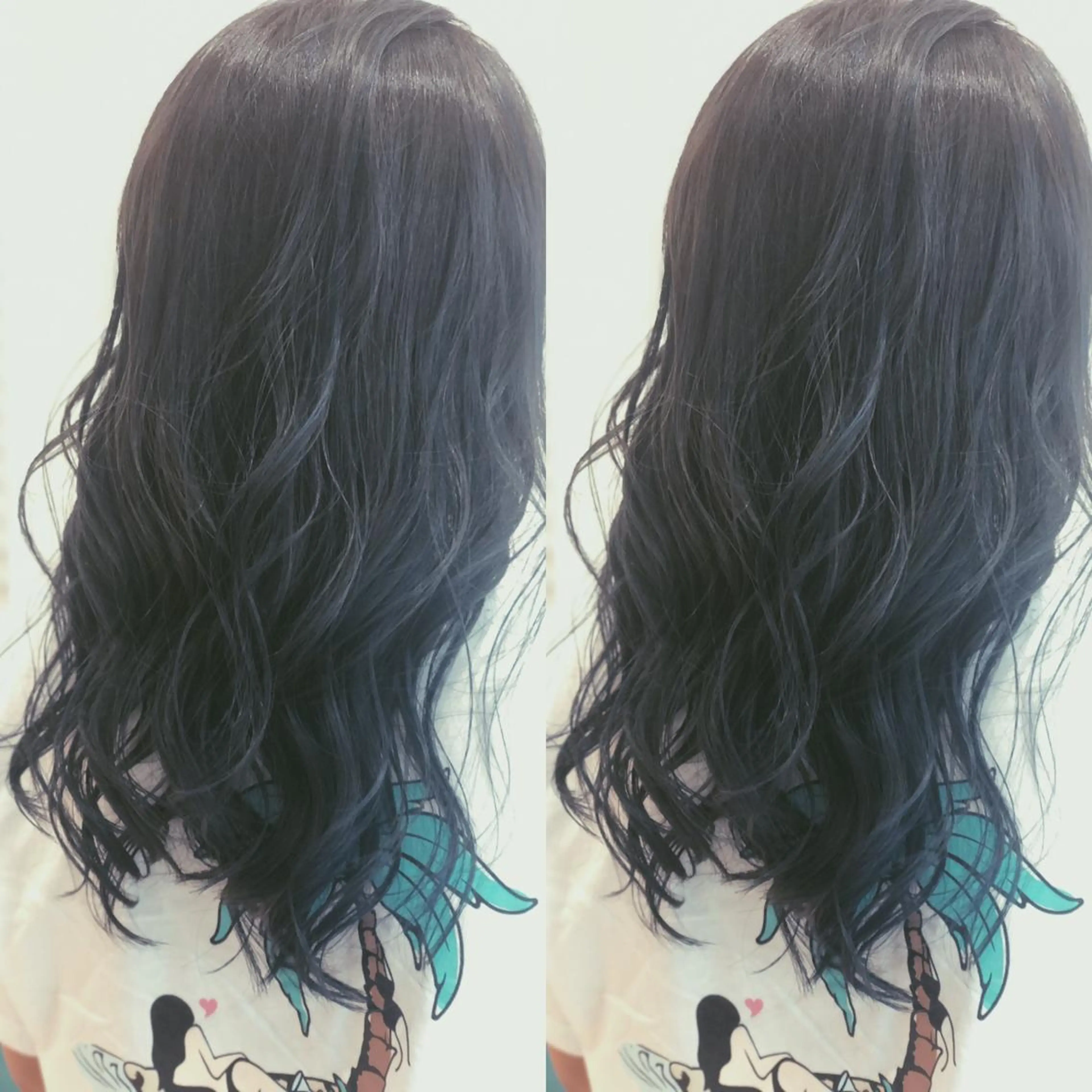 ロング カラー ブルーカラー グラデーションカラー ハイライトカラー ハイライト Snaly カラー特化ページのヘアスタイル