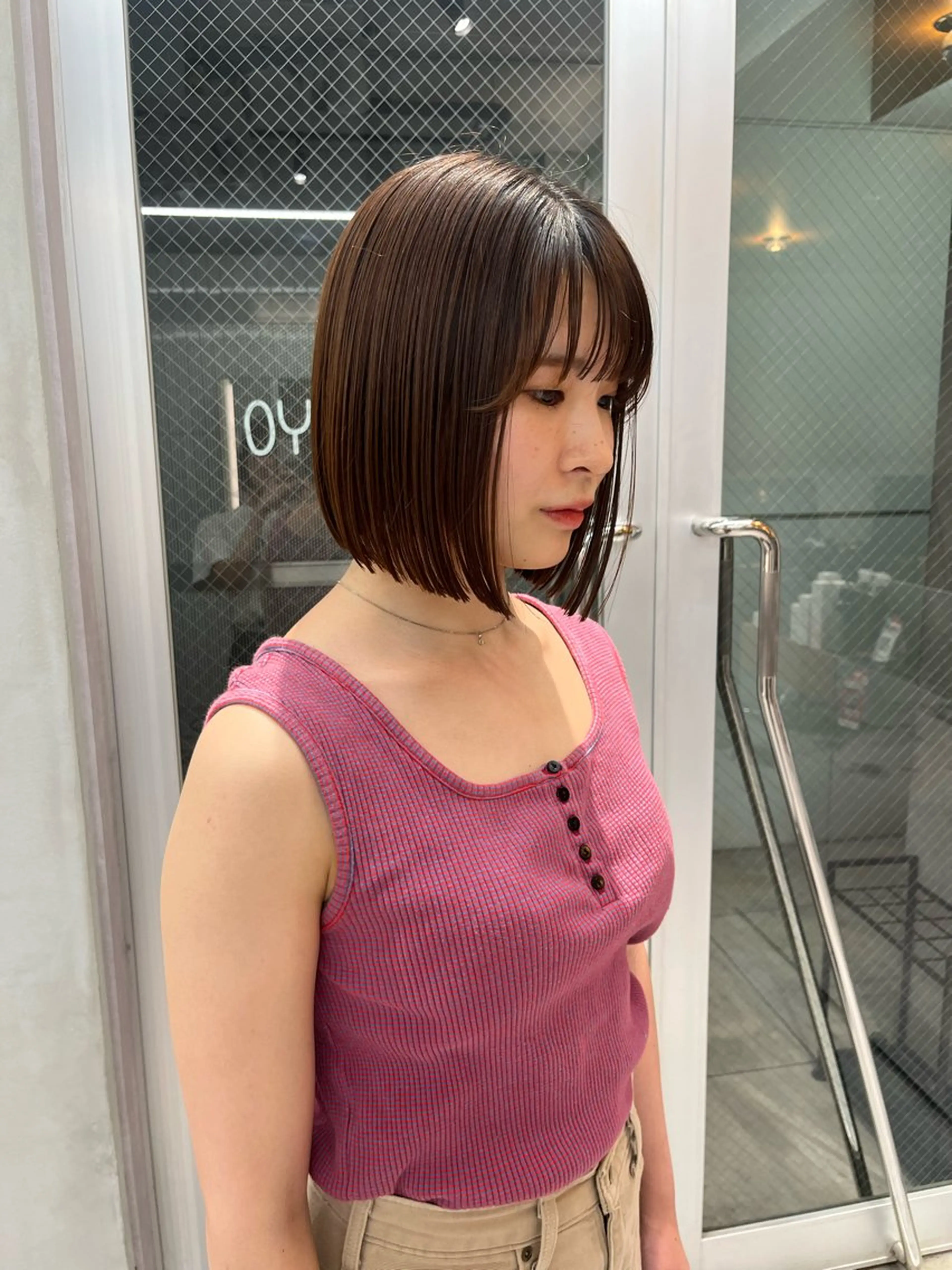 ミディアム カラー カット ヘアカラー トリートメント ボブ&艶髪透明感 カラー♡TOMOE♡のヘアスタイル