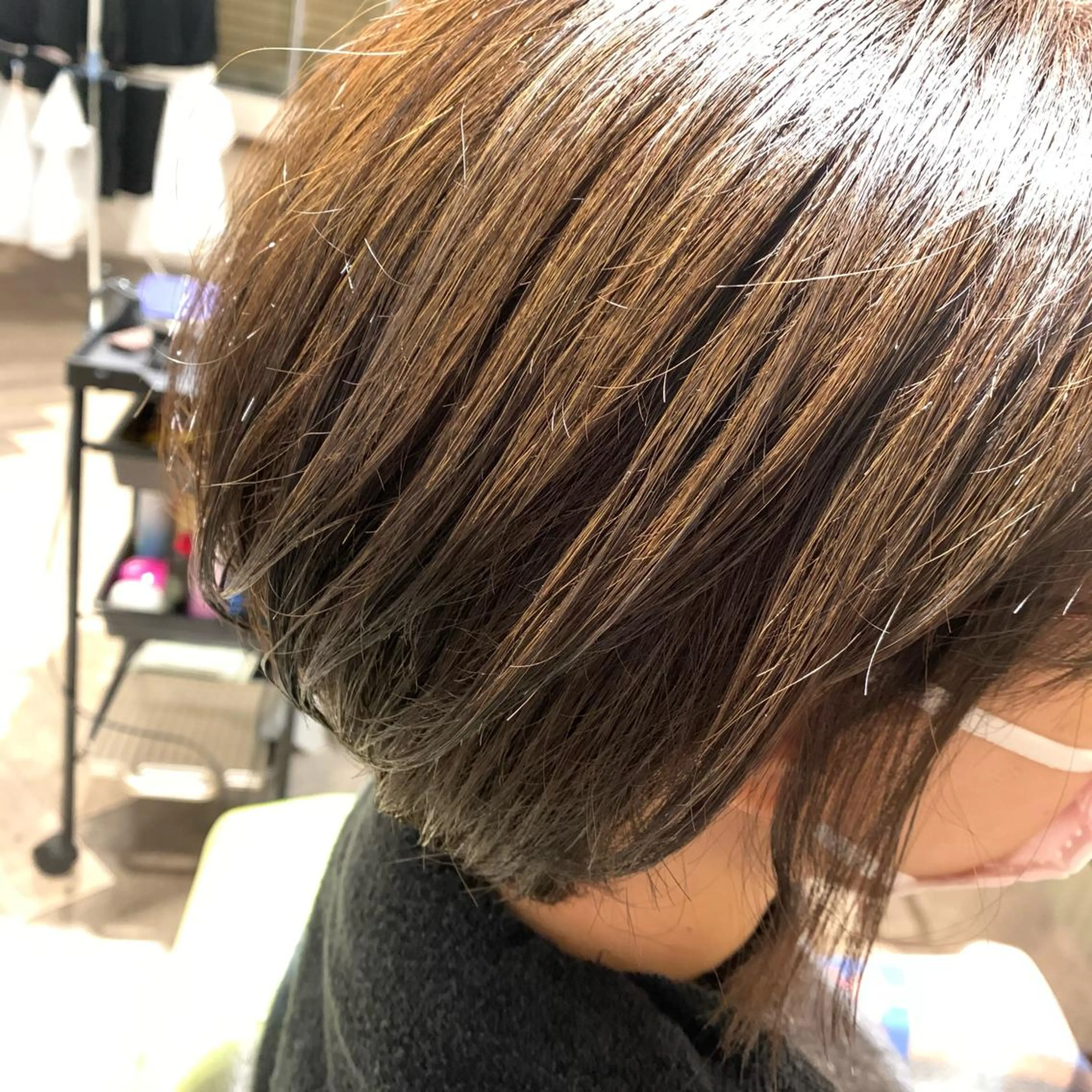 ショート 草野ゆずき⌇縮毛矯正 ⌇Wカラー⌇レイヤーのヘアスタイル