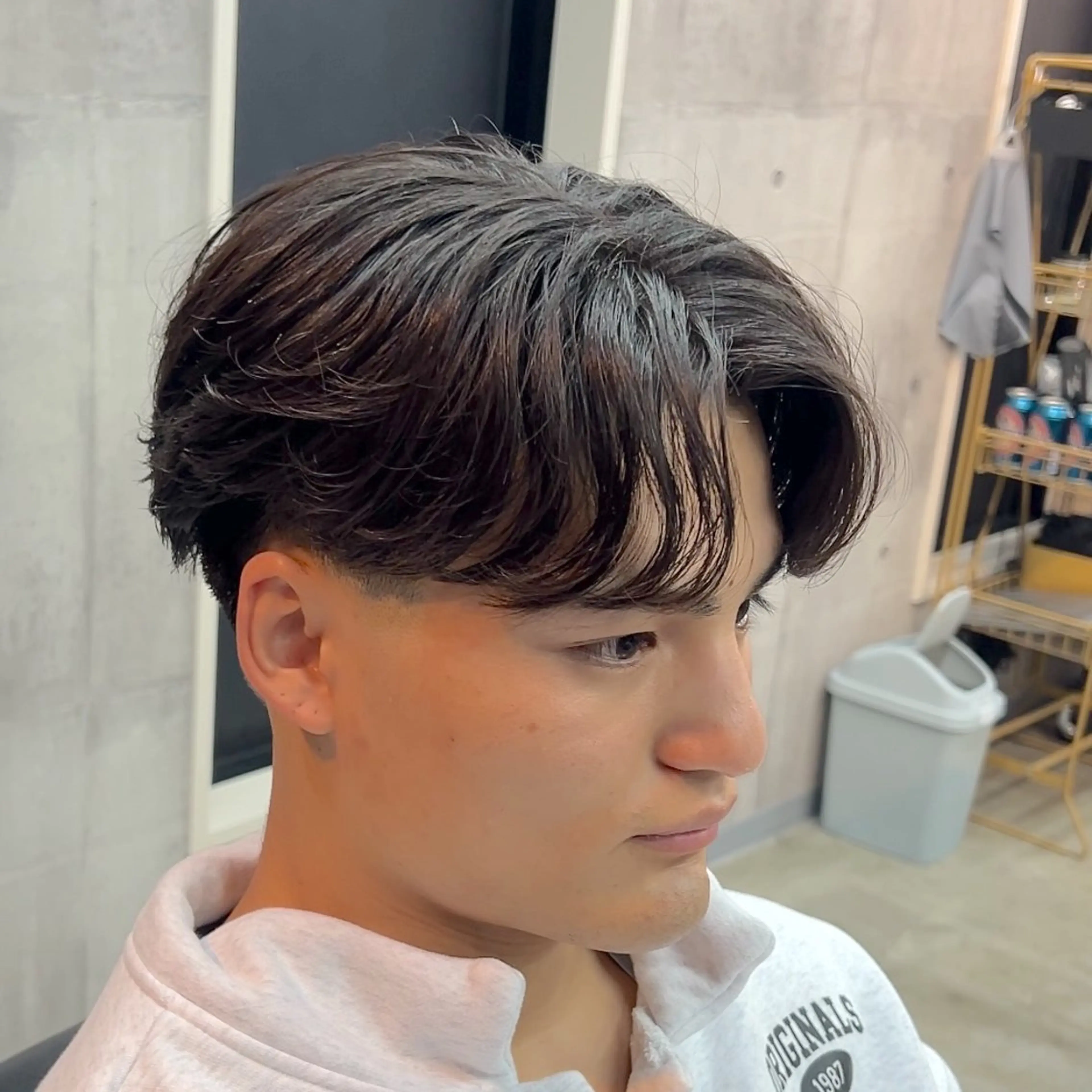 ミディアム パーマ ヘアアレンジ メンズ MENIN メンズ サロン　望月　涼太のヘアスタイル