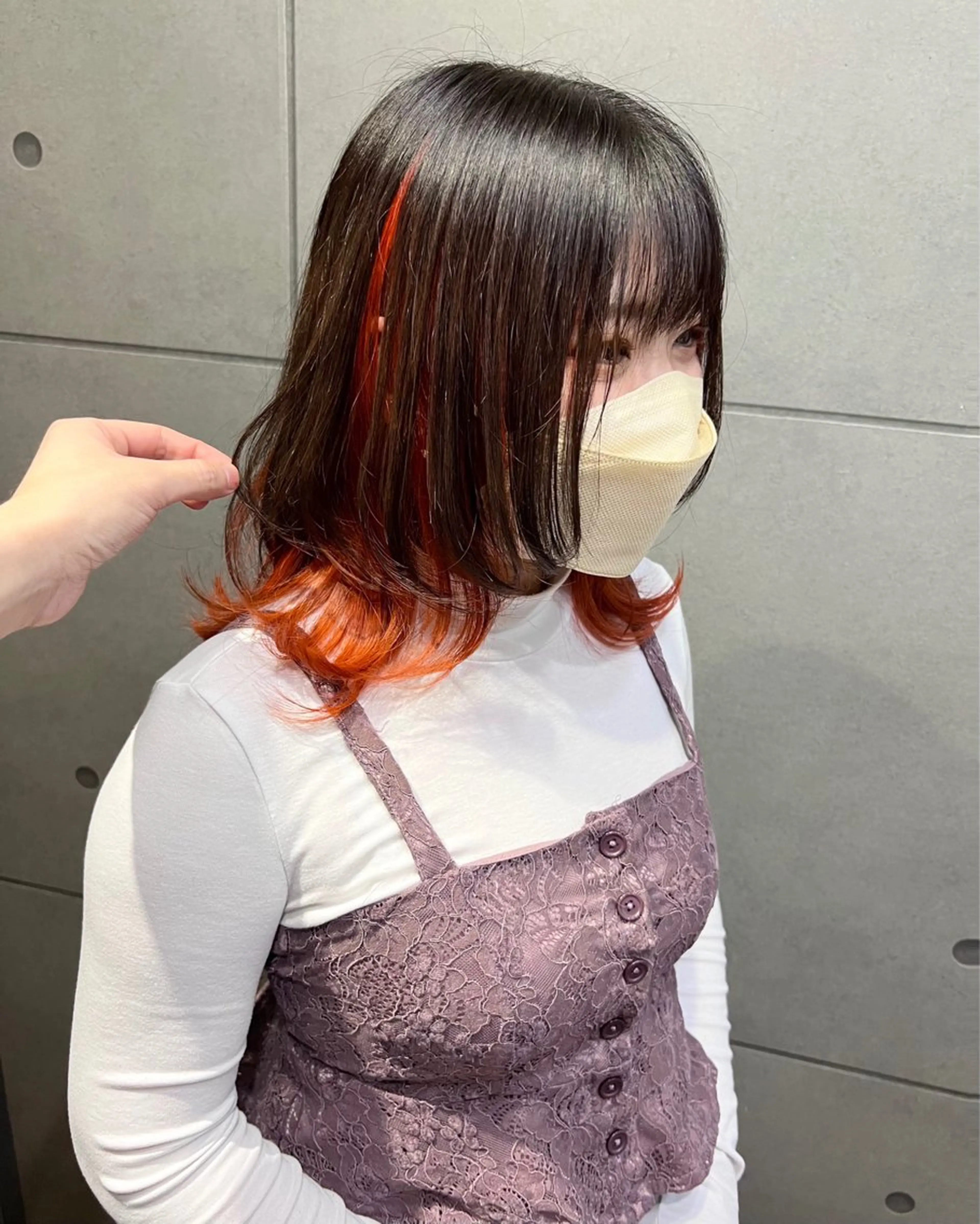 カラー インナーカラー ボブ カット ヘアカラー トリートメント インナーカラー🦔 🐾KEISUKEのヘアスタイル