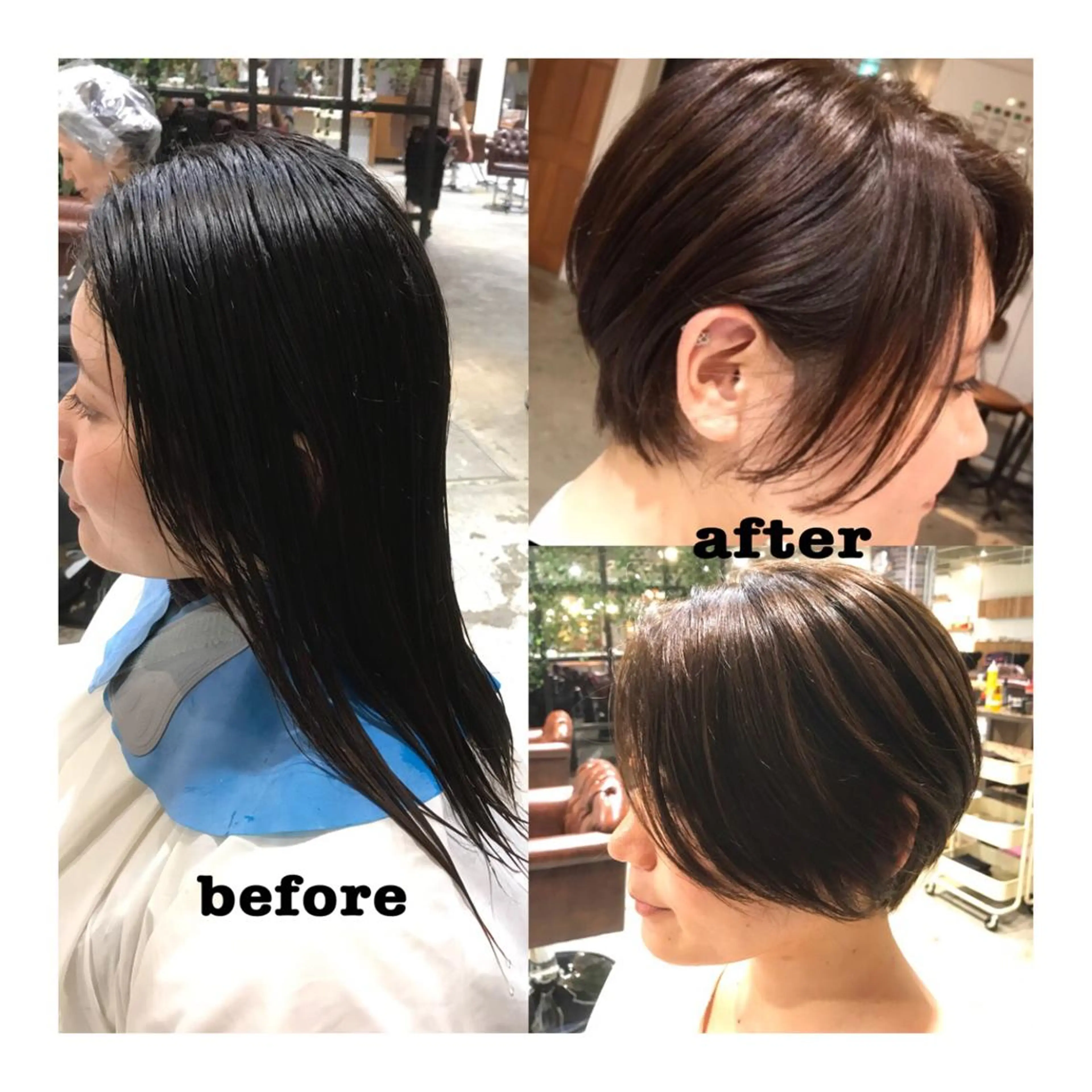 ショート カラー ショートボブ アッシュ アッシュブラウン ブラウンカラー 透明感カラー 竹嶌 健吾のヘアスタイル