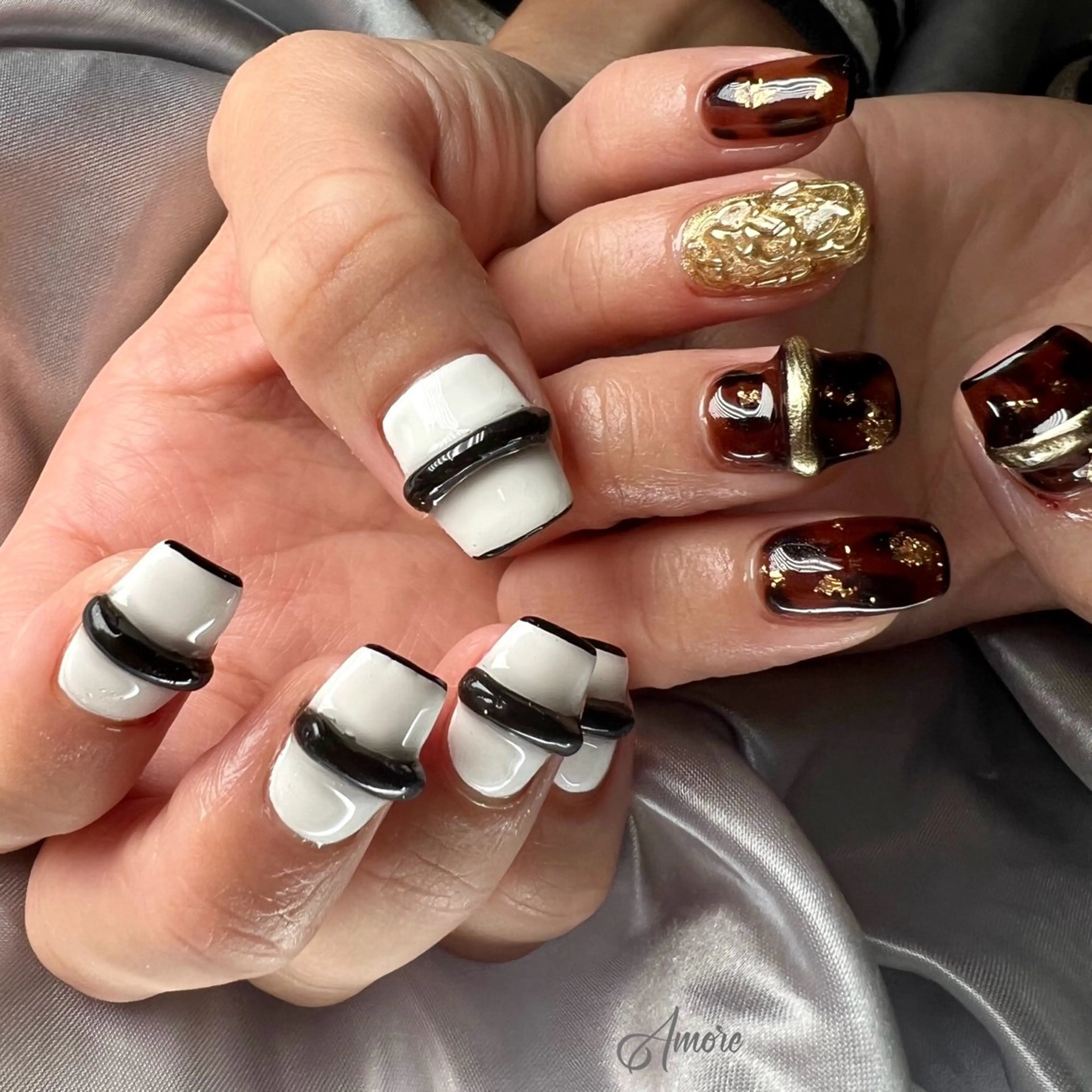 ネイル ジェルネイル 韓国ネイル パラジェル You kyehwaのネイルデザイン